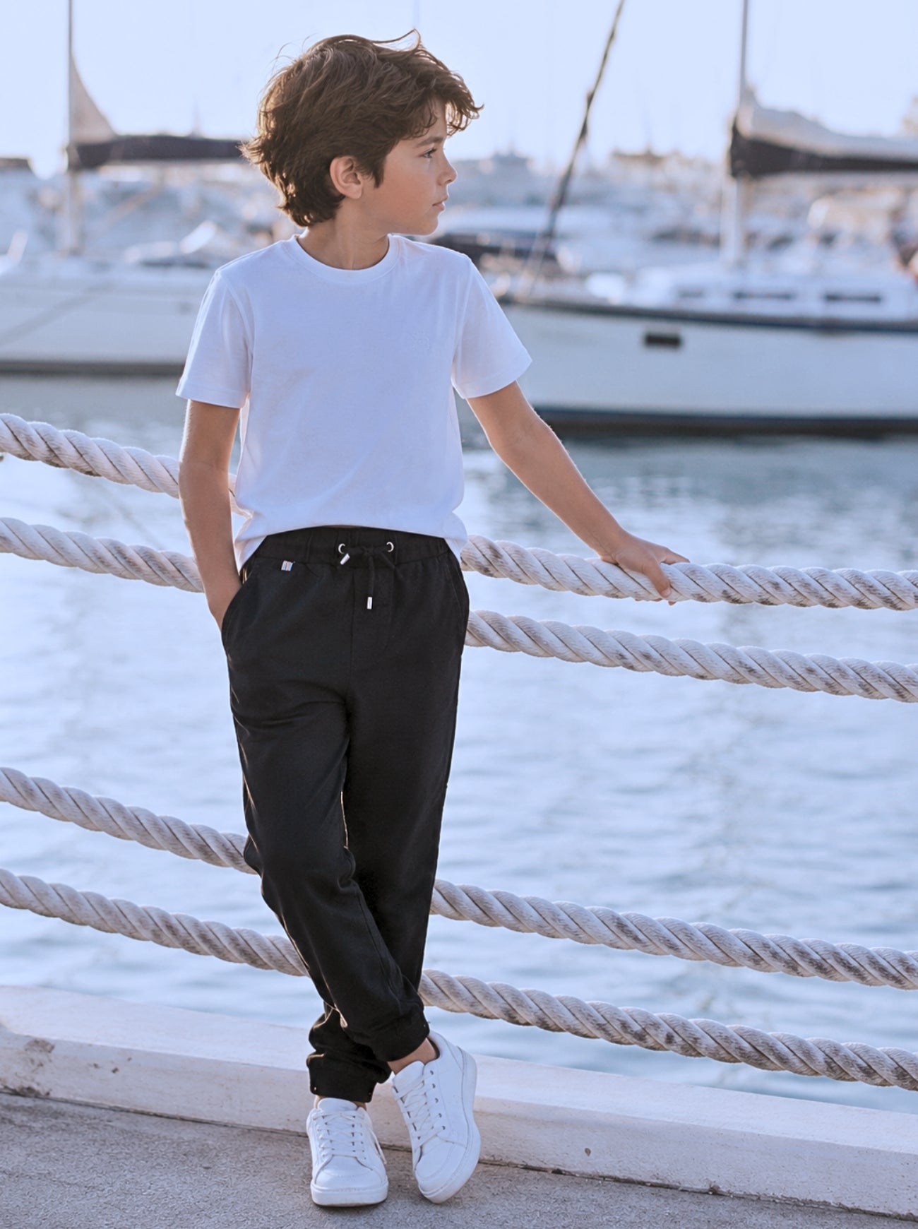 Pantalón niño - Jogger Milán Negro - Wild Coast