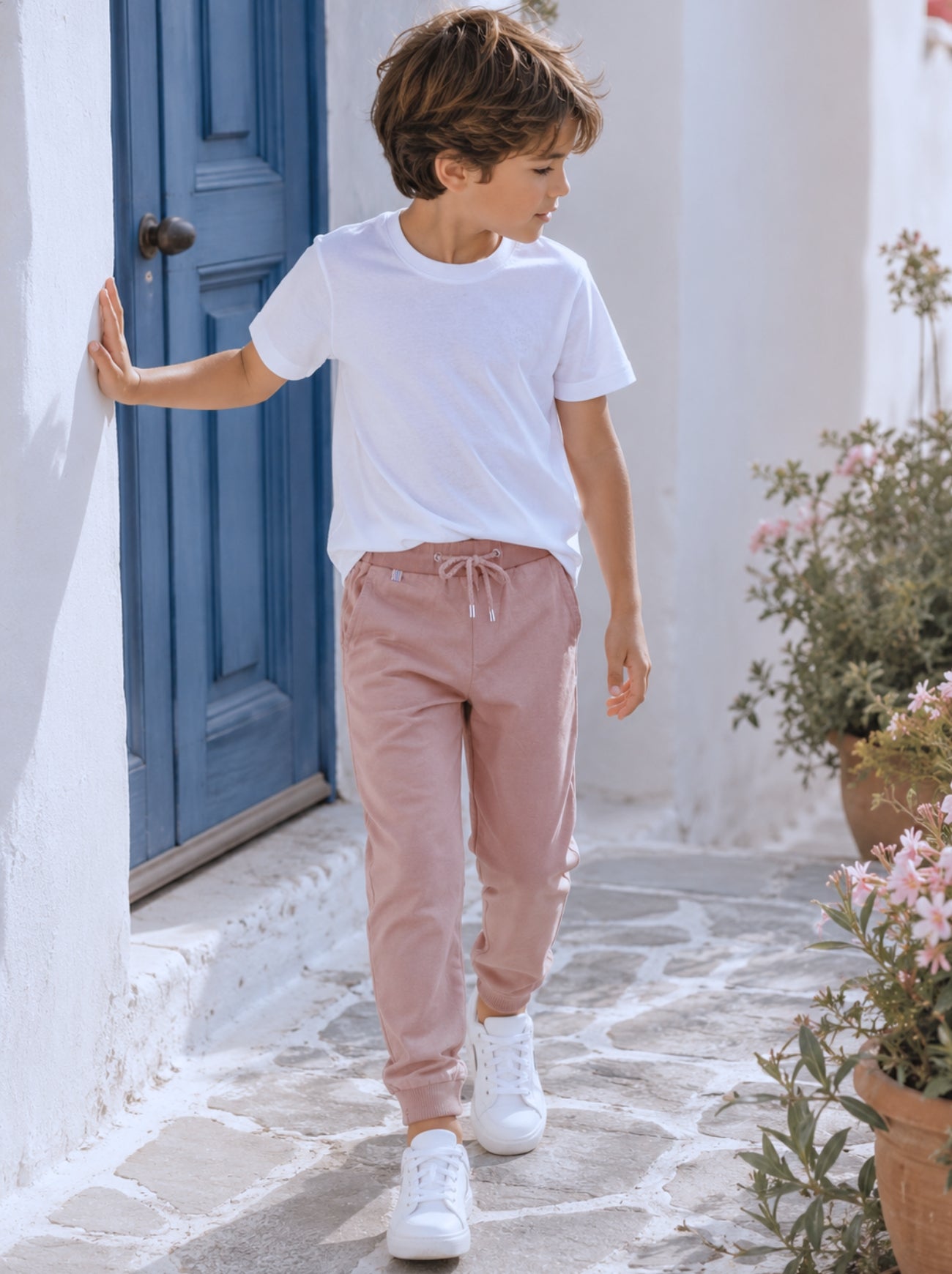 Pantalón niño - Jogger Milán Rosa - Wild Coast