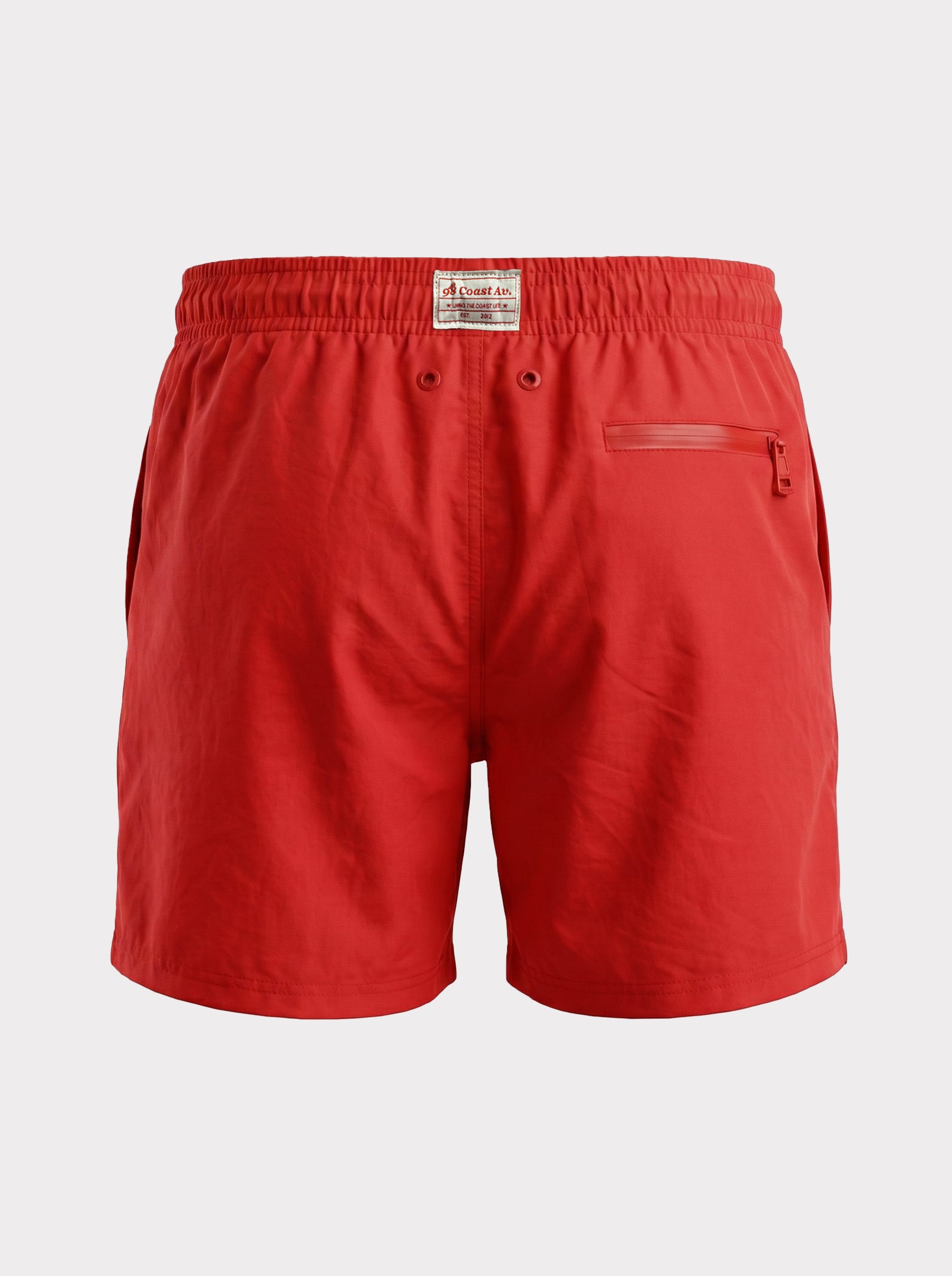 Traje de baño The New Classics para hombre rojo, vista posterior