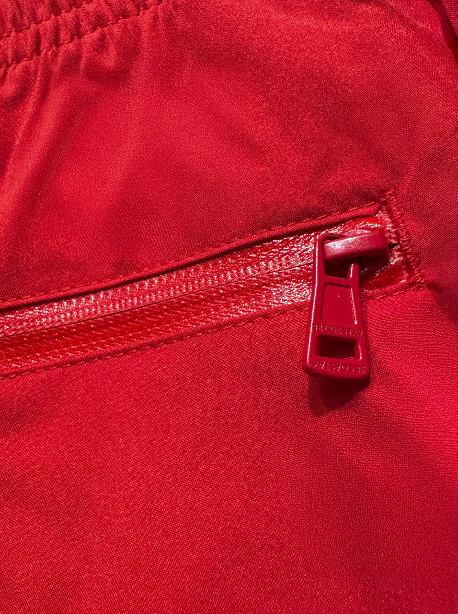 Traje de baño The New Classics para niño rojo, bolsa trasera con cierre