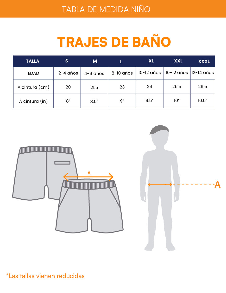Traje de Baño para Niño Secado Rápido - Bañador Pink Palm - New Collection de 1 a 12 años
