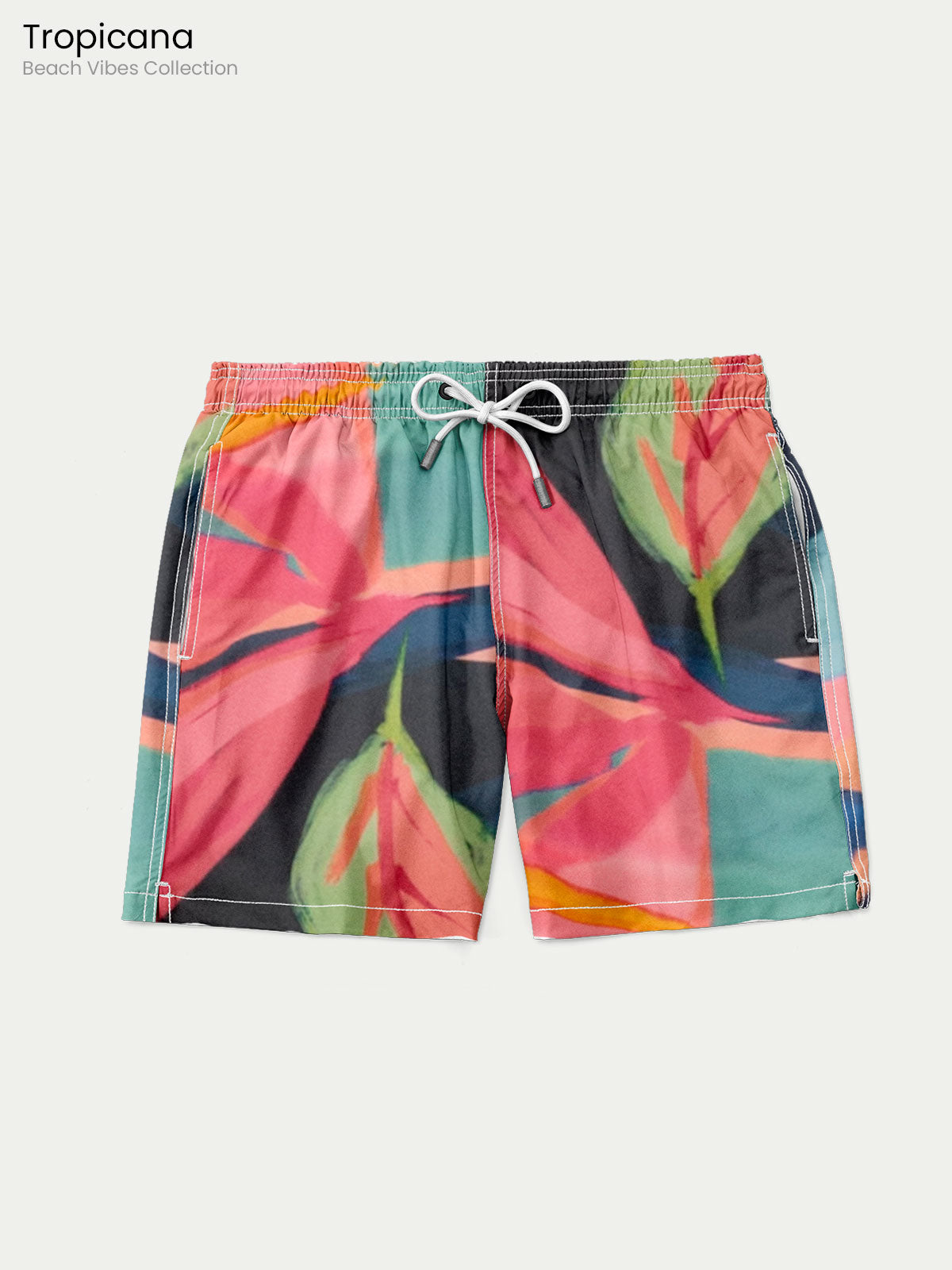Traje de Baño para Hombre Secado Rápido - Tropicana Color - Beach Vibes Collection S – XXXL