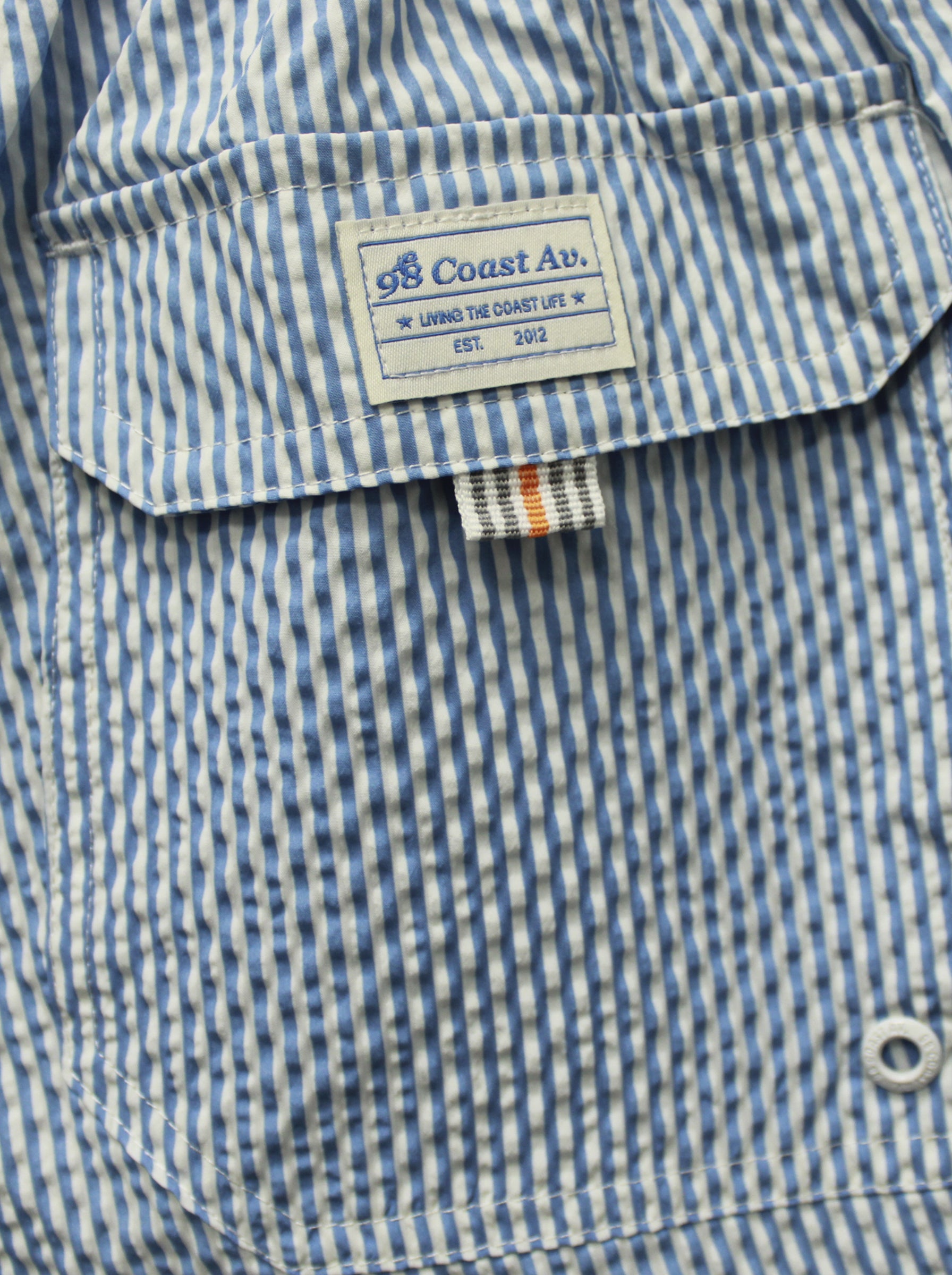 Traje de baño Waterline para niño azul, bolsa trasera con cierre