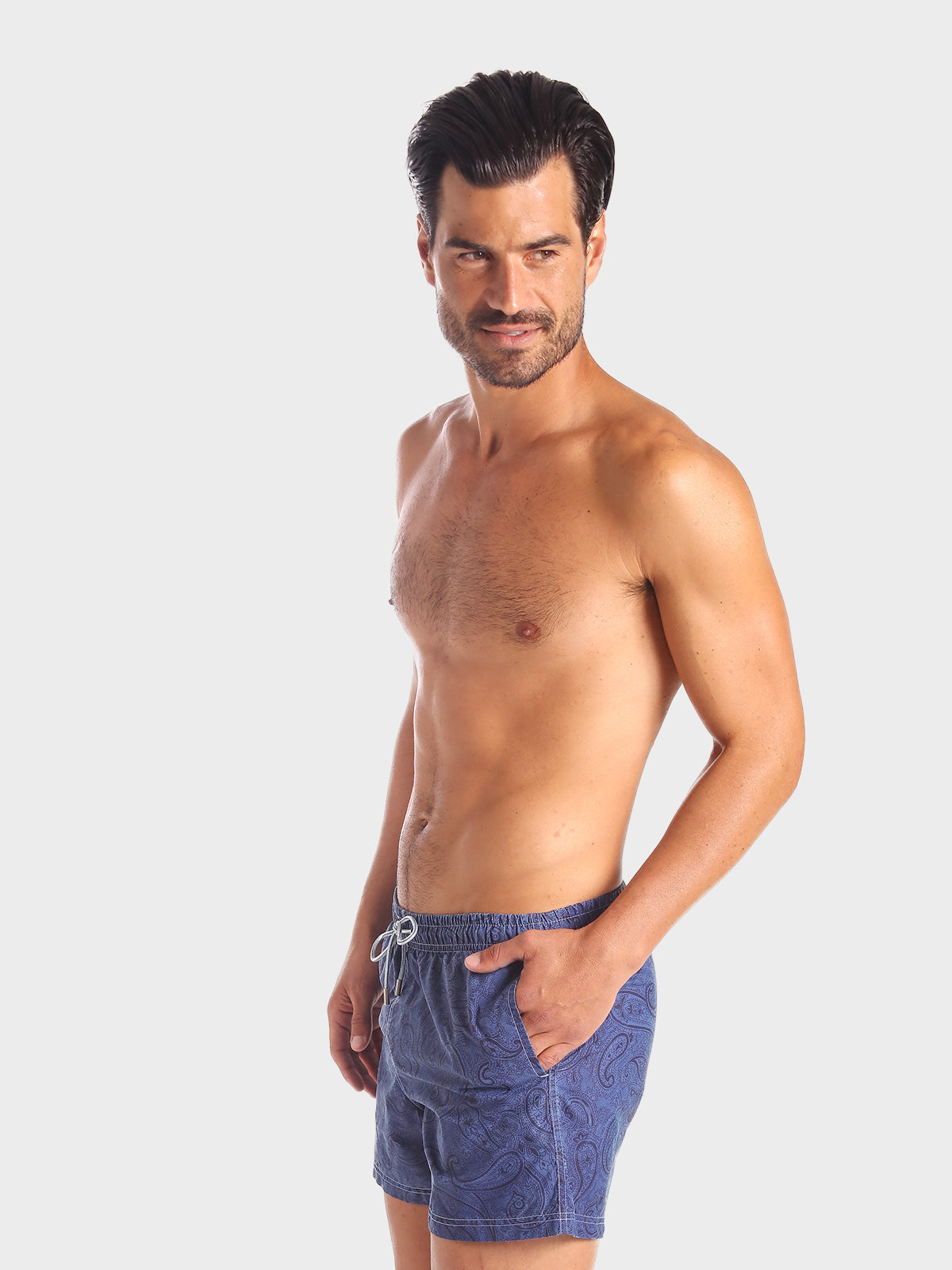 Traje de Baño Hombre - Bañador Black Amiba Demin Short - Fácil Secado