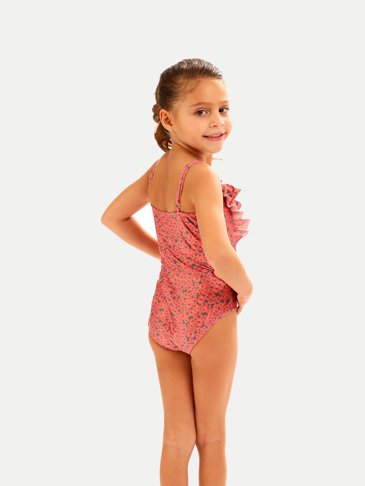 Traje de Baño Niña Entero - One Piece Dahlia Peach - 6 Meses a 14 Años