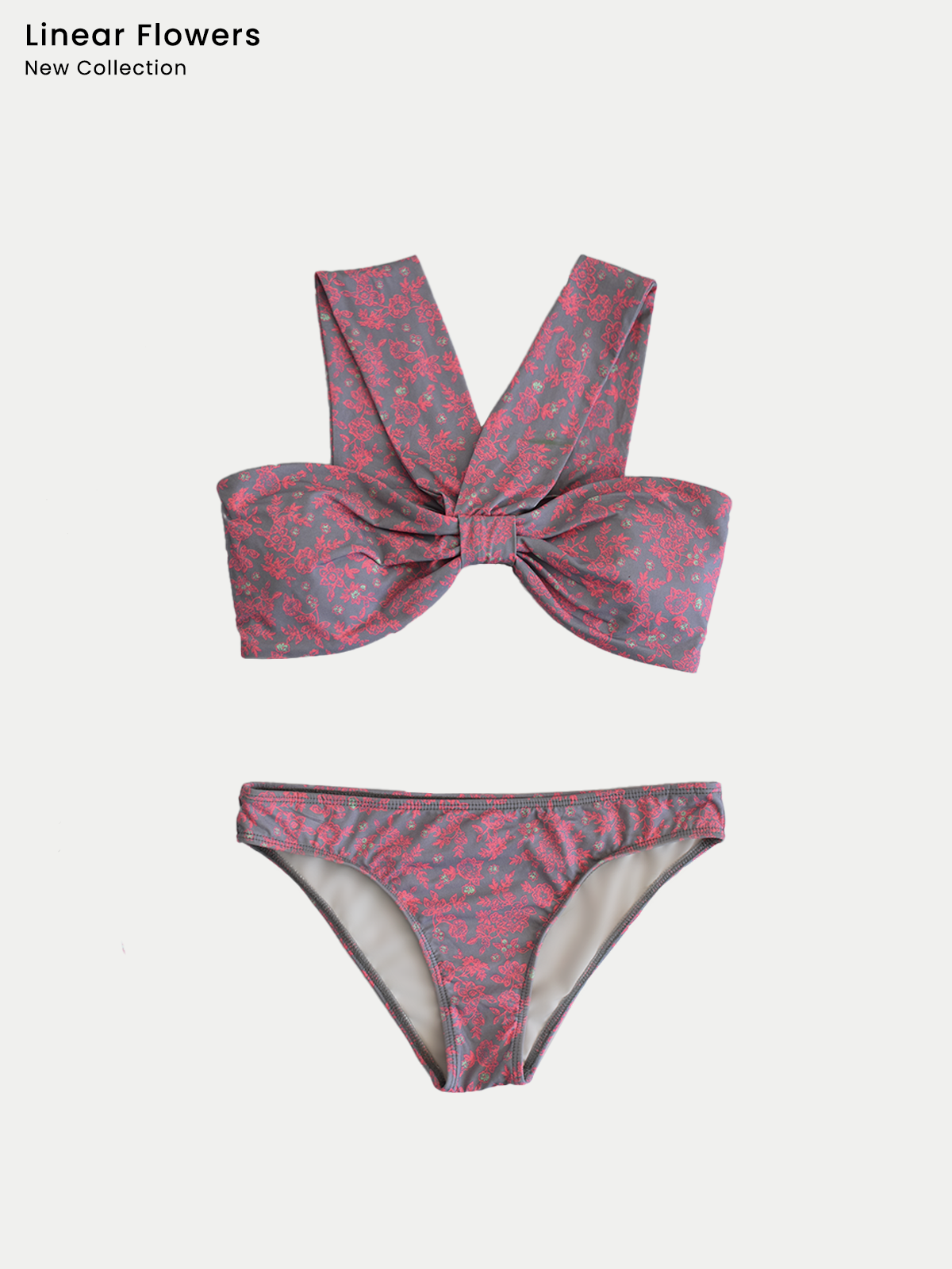 Traje de Baño Mujer - Linear Flowers - Secado Rápido