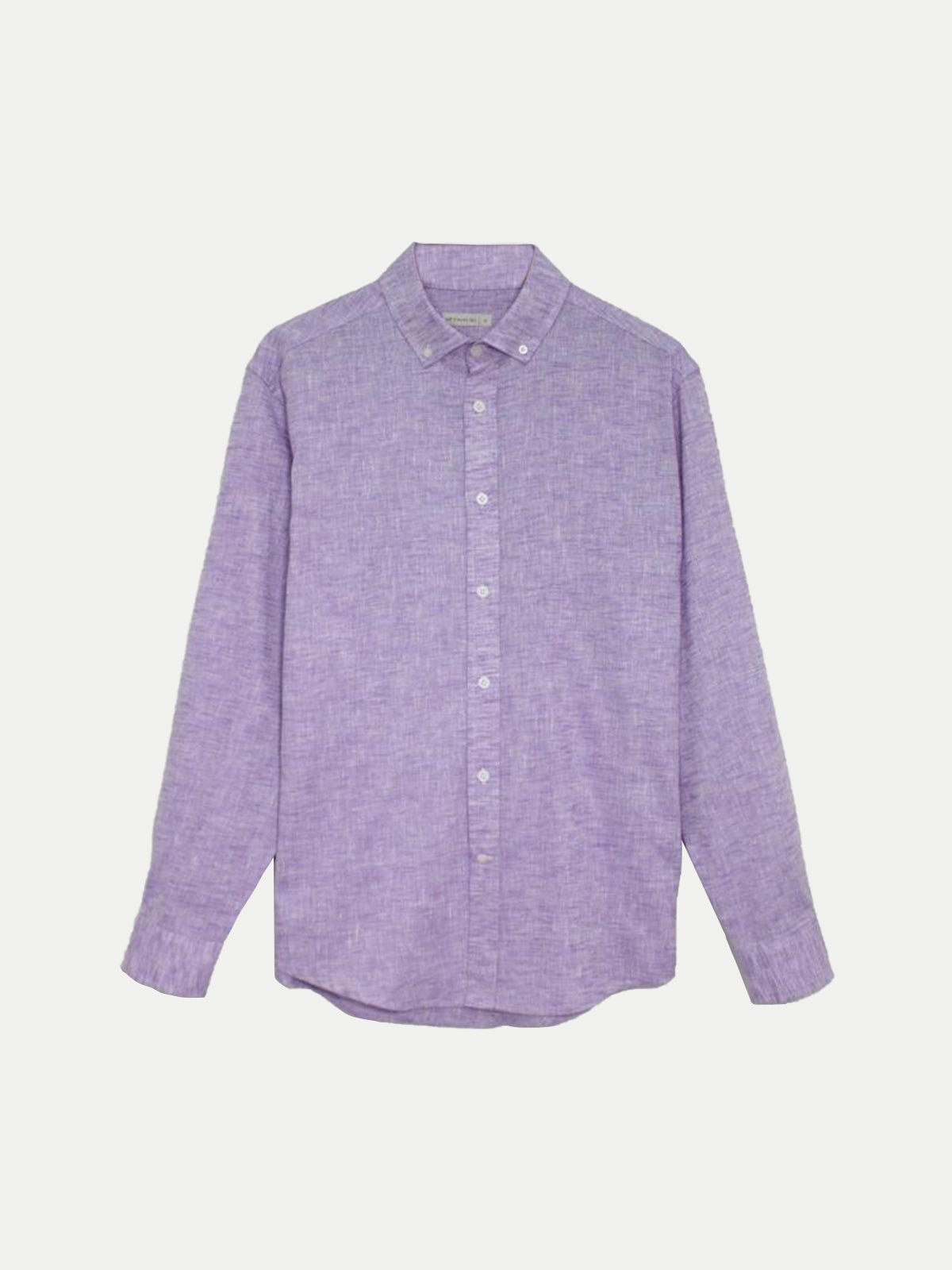 Camisa de Lino Look para Hombre - Purple Manga Larga - 2022