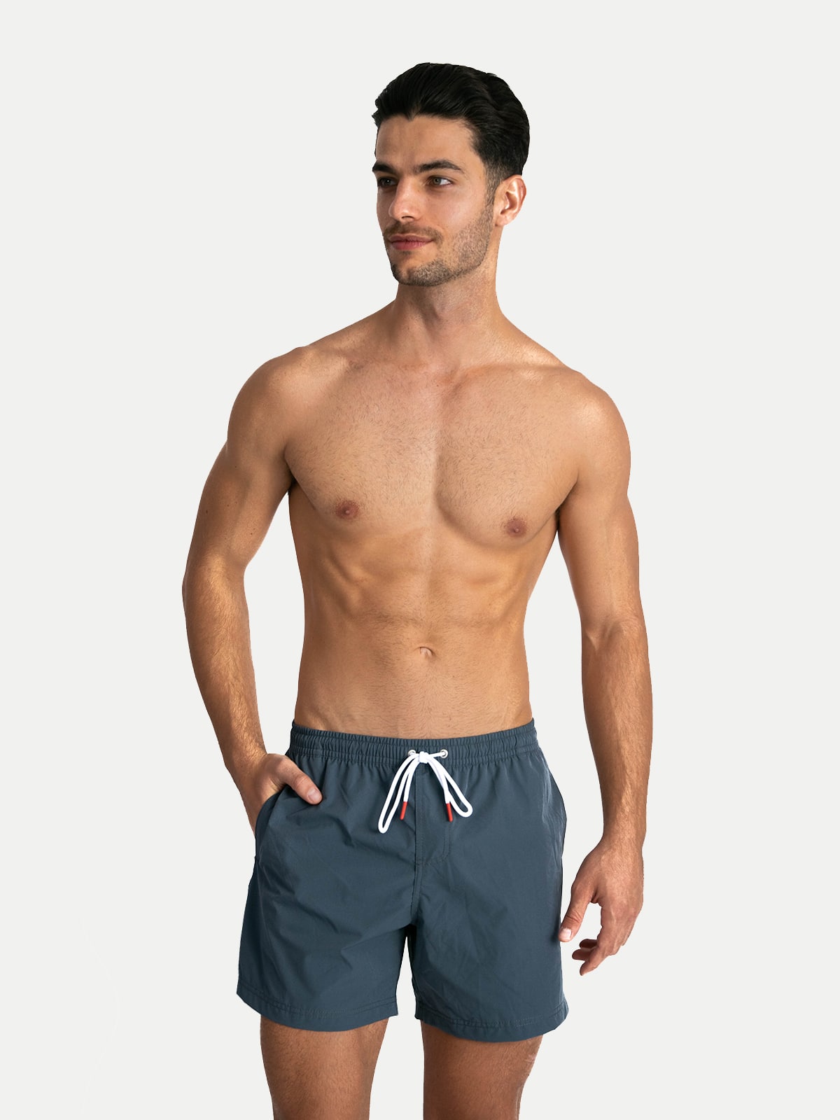 Traje de Baño Para Hombre Secado Rápido Bolsillos - Basic Gris - Basic Collection XS – XXXL