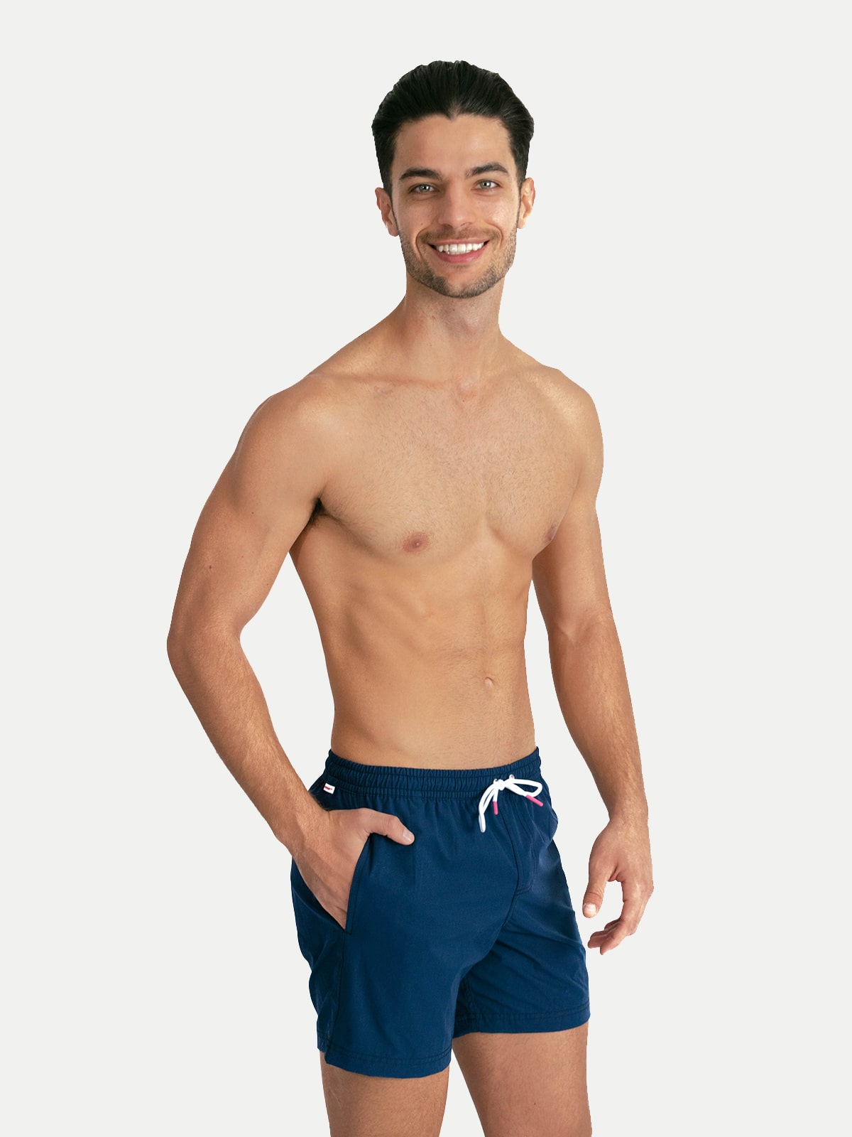 Traje de Baño Para Hombre Secado Rápido Bolsillos - Basic Marino - Basic Collection XS – XXXL