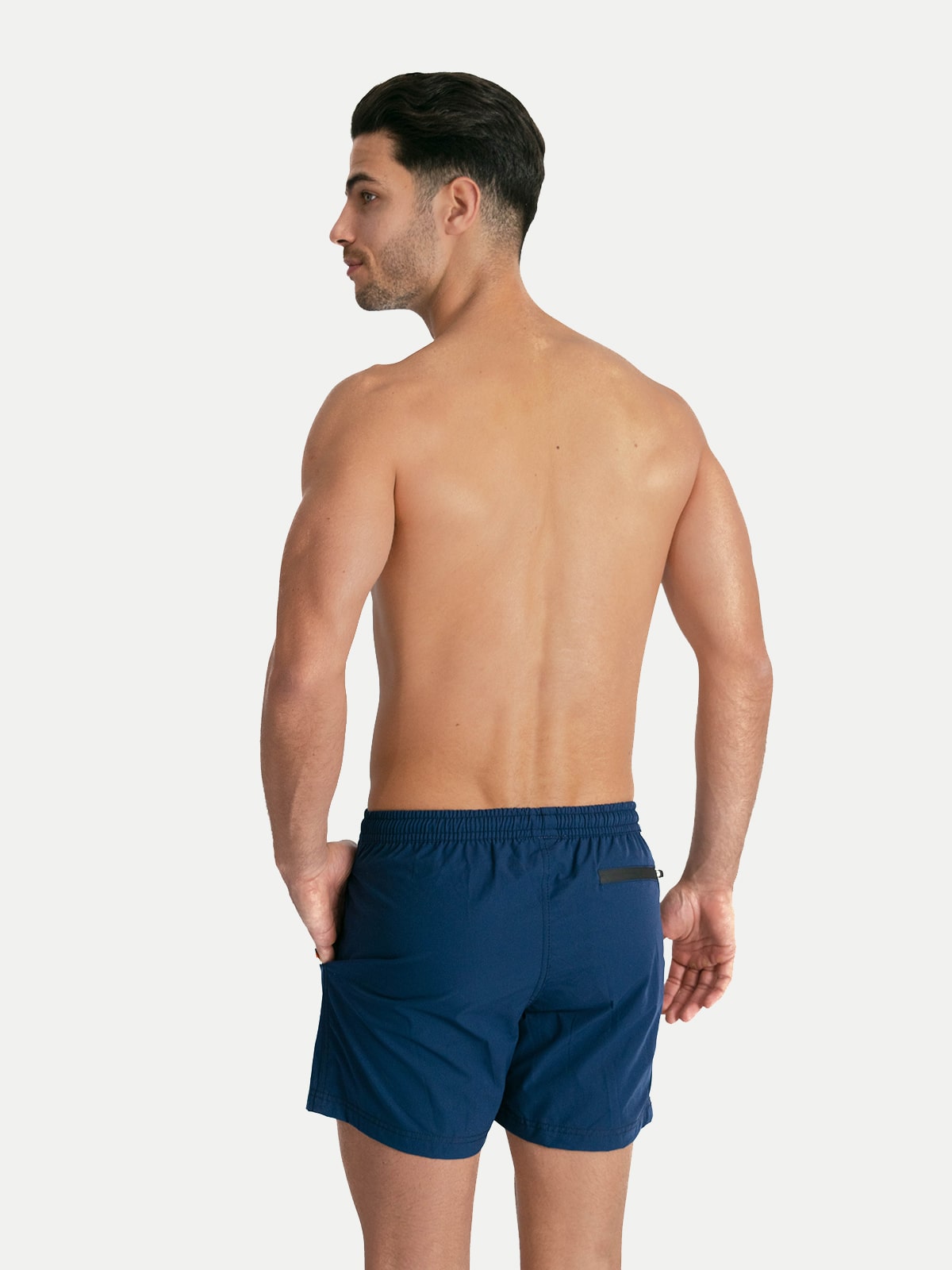 Traje de Baño Para Hombre Secado Rápido Bolsillos - Basic Marino - Basic Collection XS – XXXL