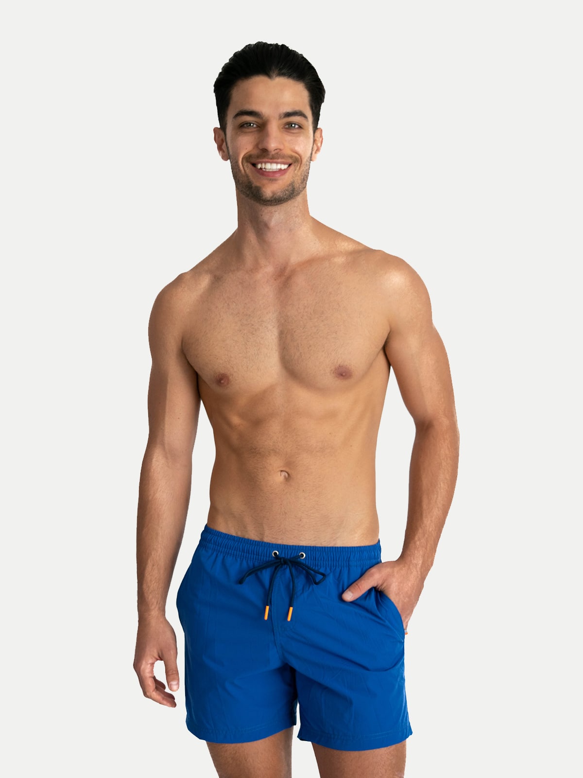 Traje de Baño Para Hombre Secado Rápido Bolsillos - Basic Royal Blue - Basic Collection XS – XXXL
