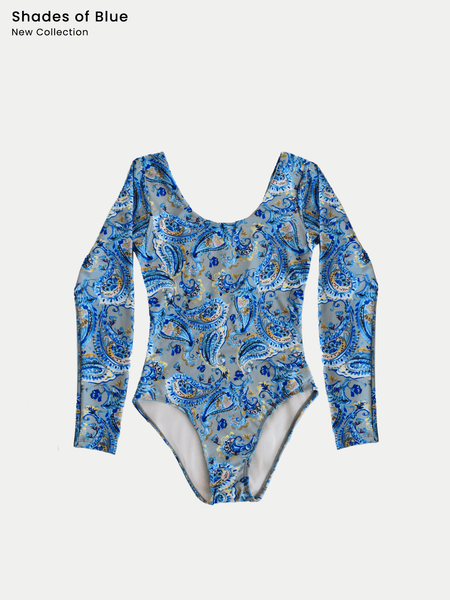 Traje De Baño Mujer Sirena Full Print Azul Oscuro Haka Honu