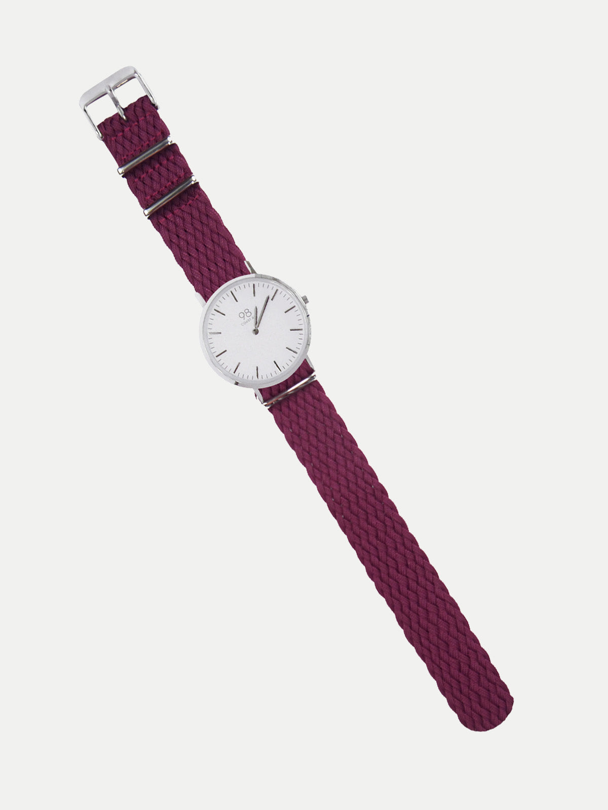 Correa - Correa para Reloj Trenzada Fucsia - Correa Intercambiable - No Incluye Reloj