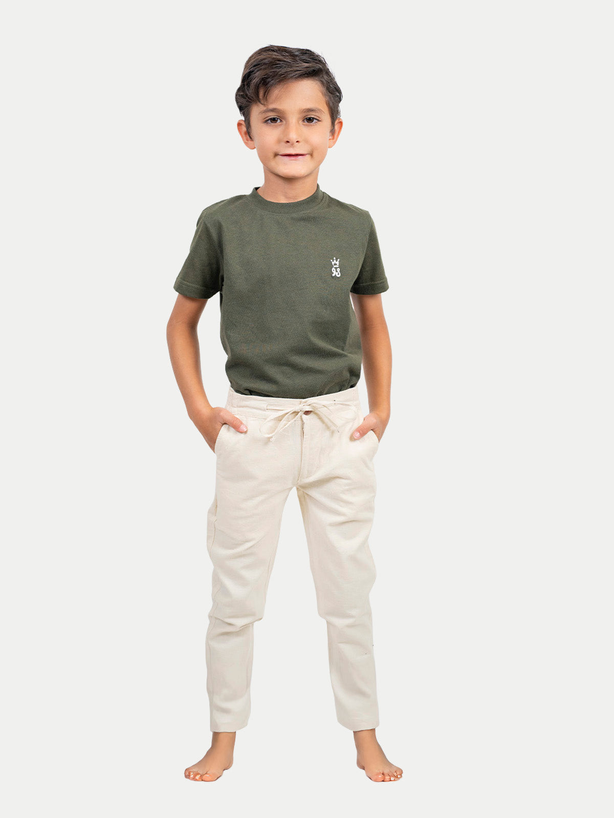 Pantalón Infantil - Pantalón de Lino Arena