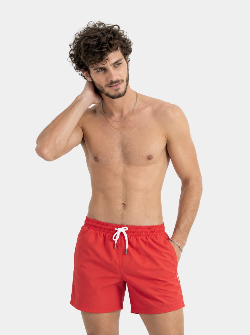 Traje de Baño Para Hombre - Basic Rojo