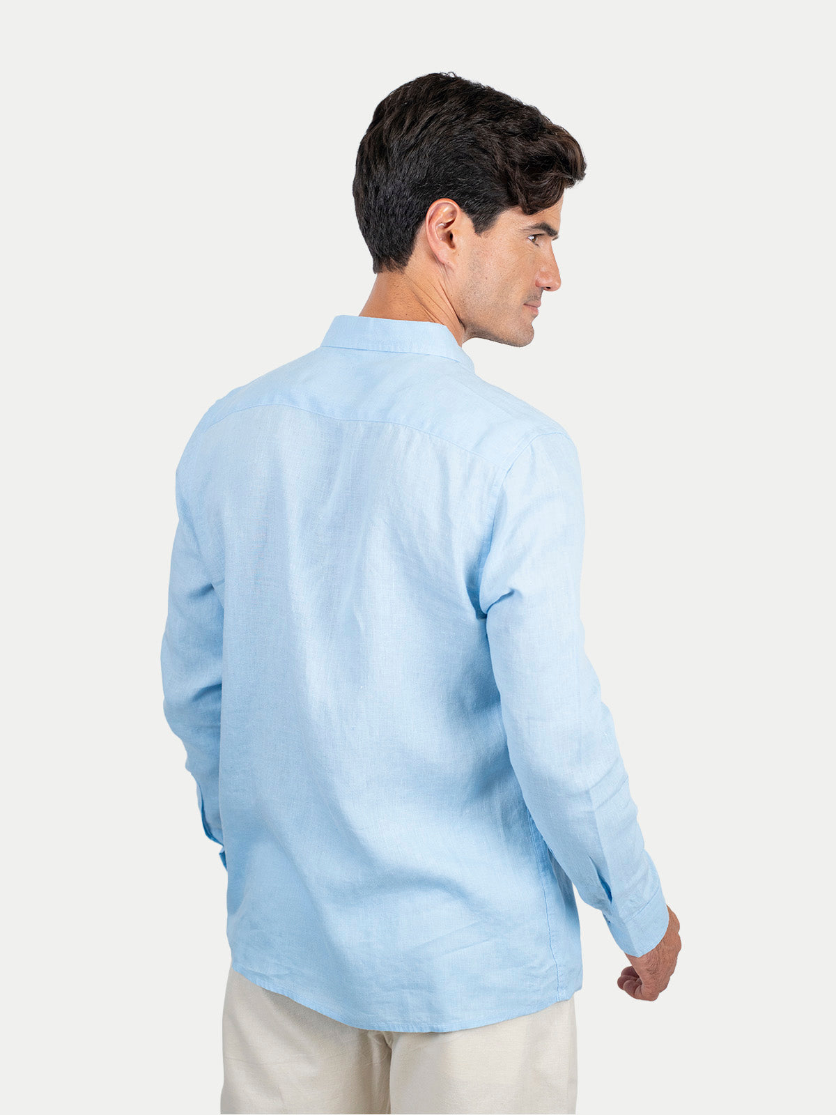Camisa de lino - Camisa Soft Linen para hombre Color Azul