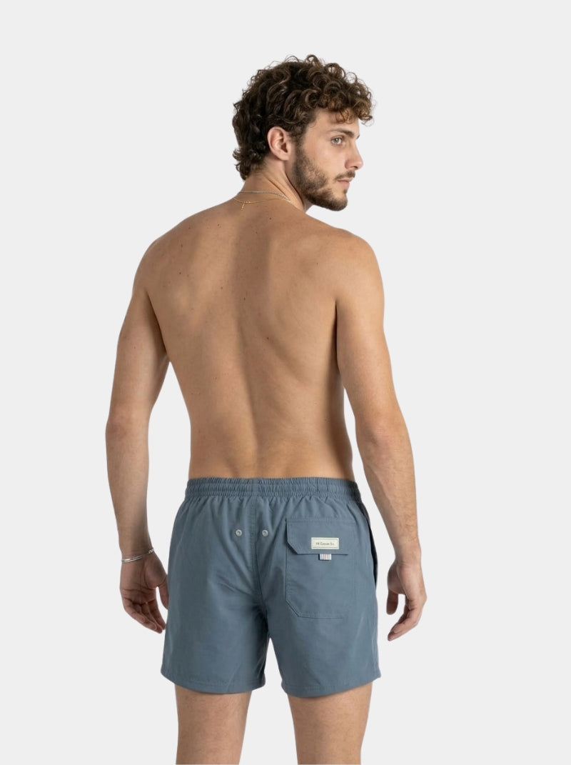 Traje de Baño Para Hombre Secado Rápido Bolsillos - Basic Gris - Basic Collection