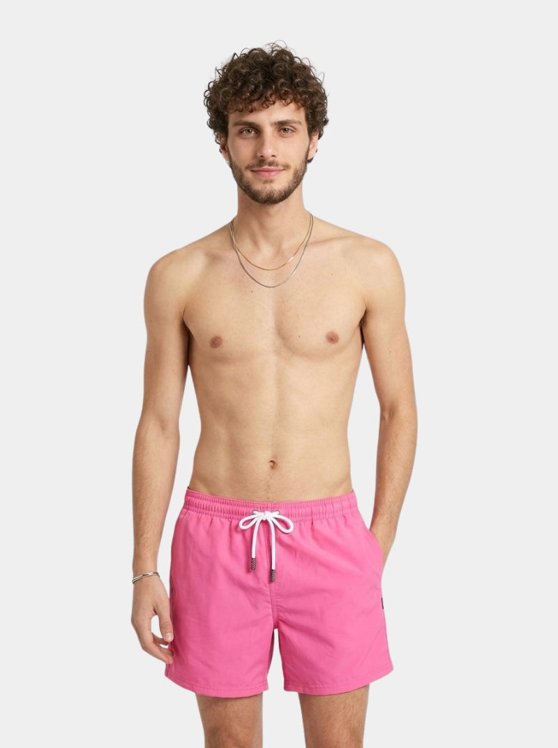 Traje de Baño Para Hombre - Basic Rosa Neon