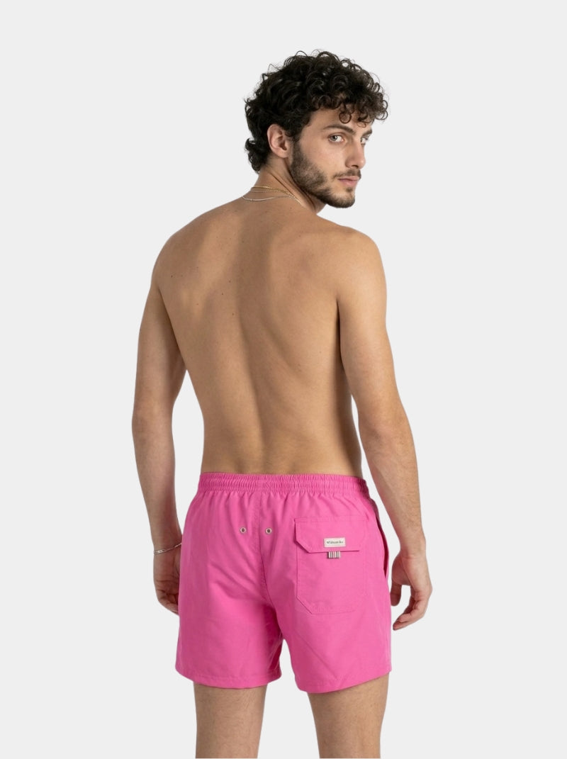 Traje de Baño Para Hombre - Basic Rosa Neon