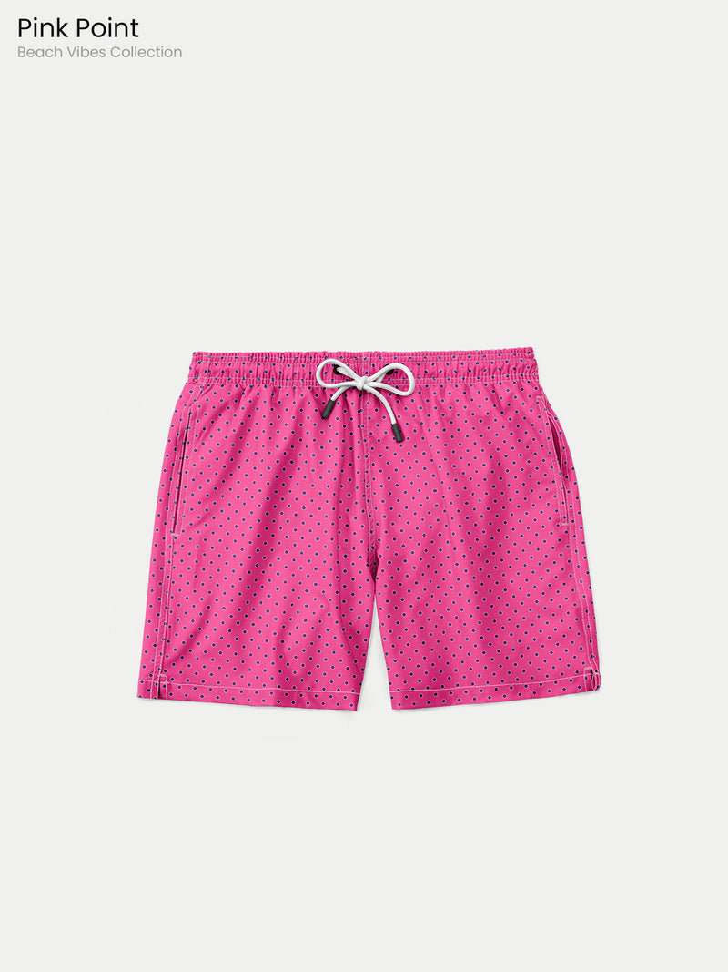 Traje de Baño para Niño - Bañador Pink Point - Secado Rápido