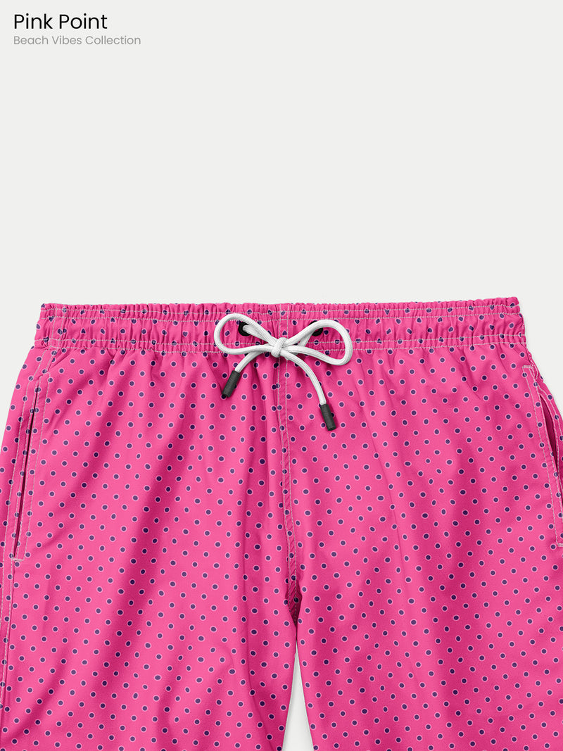 Traje de Baño para Niño - Bañador Pink Point - Secado Rápido