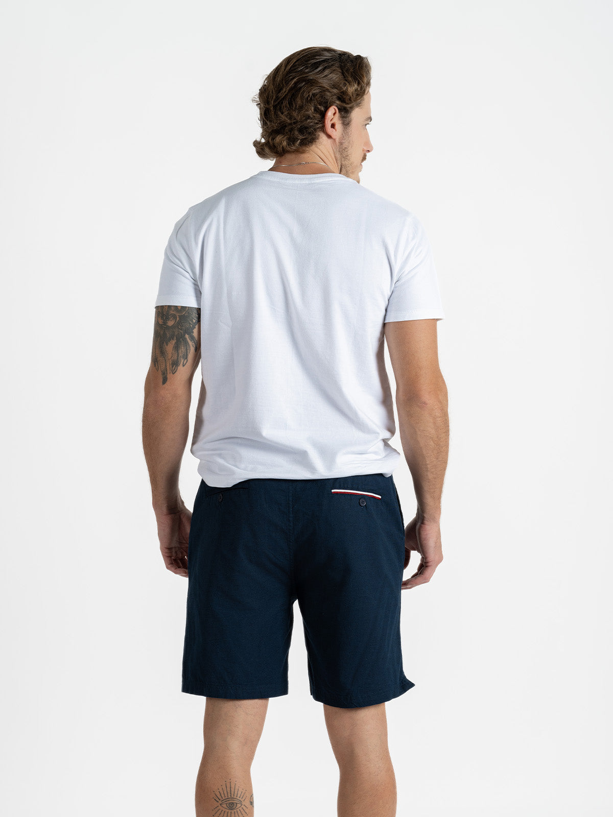 Bermuda para hombre adulto - Bermuda Cotton Flex Marino - Pura Vida