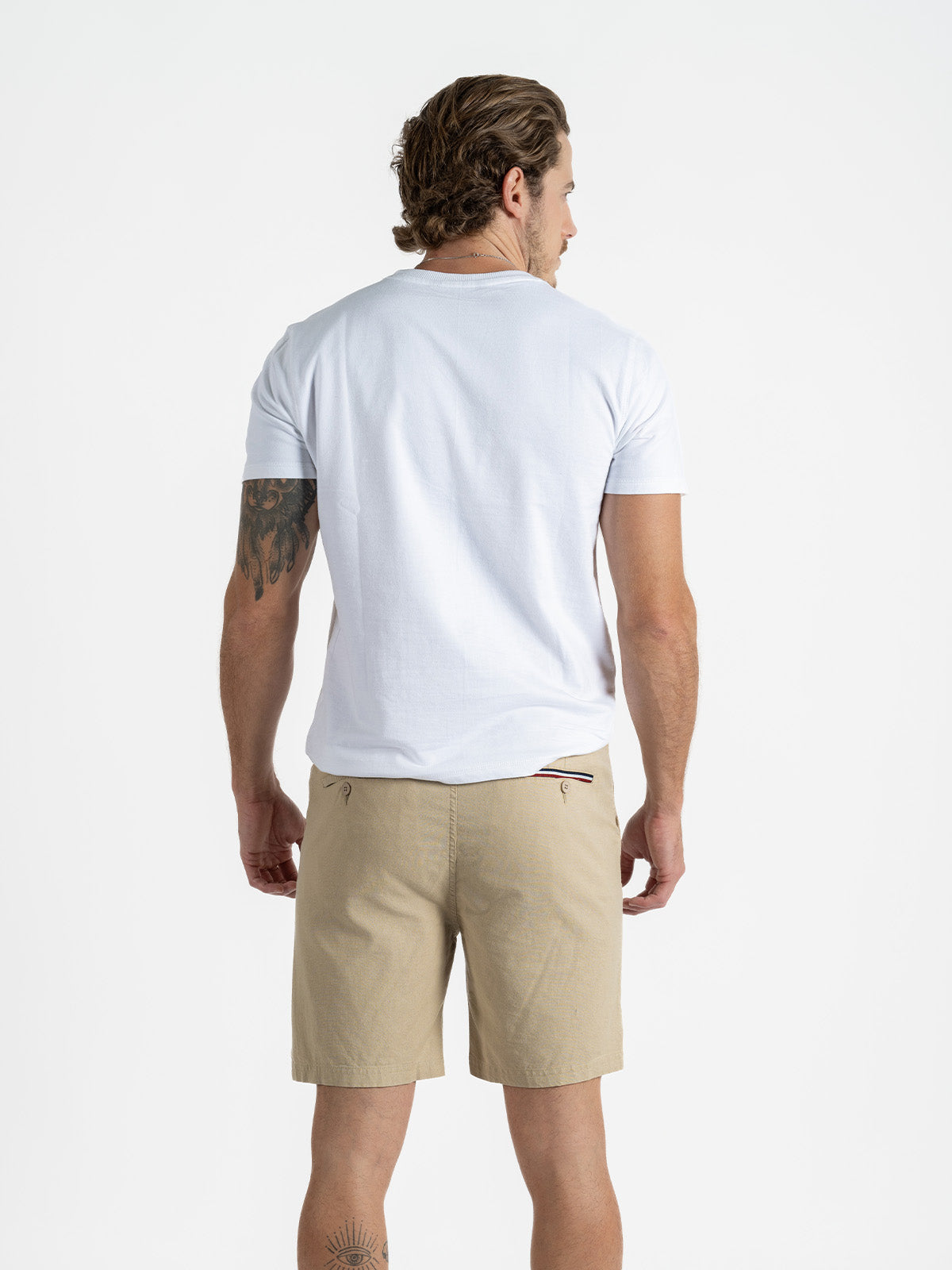 Bermuda para hombre adulto - Bermuda Cotton Flex Kaky - Pura Vida