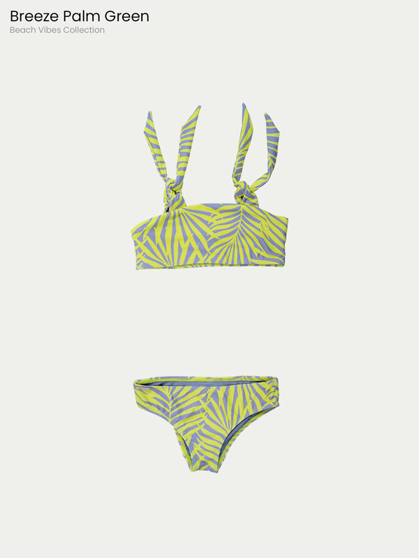 Traje de Baño Niña Bikini - Breeze Palm Green - 6 Meses a 14 Años