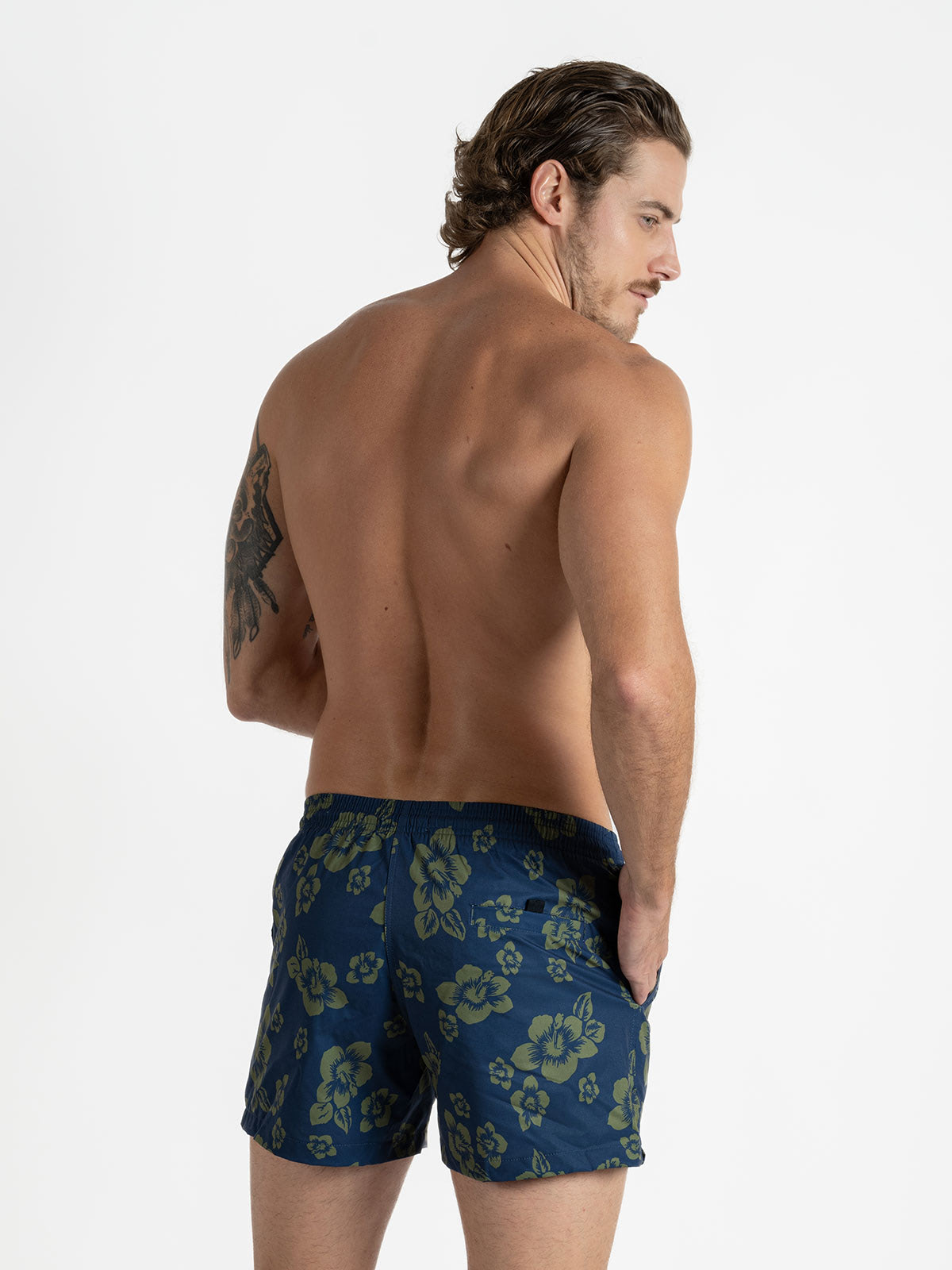 Traje de Baño para Hombre Secado Rápido - Premium Hawaiian Green - Premium Collection S – XXL
