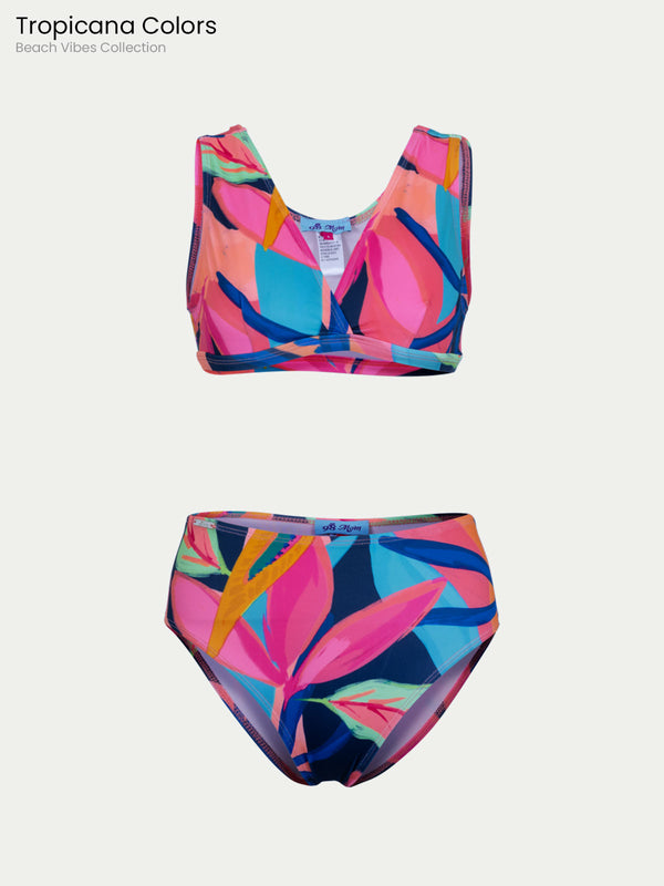 Traje de Baño Mujer - Tropicana Color Bikini - Secado Rápido