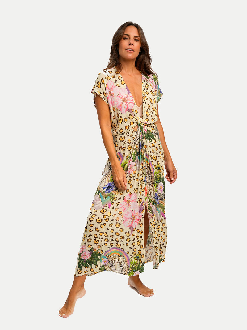 Vestido de Playa Mujer - Arcoiris Maxi Dress - Vestido Arcoiris