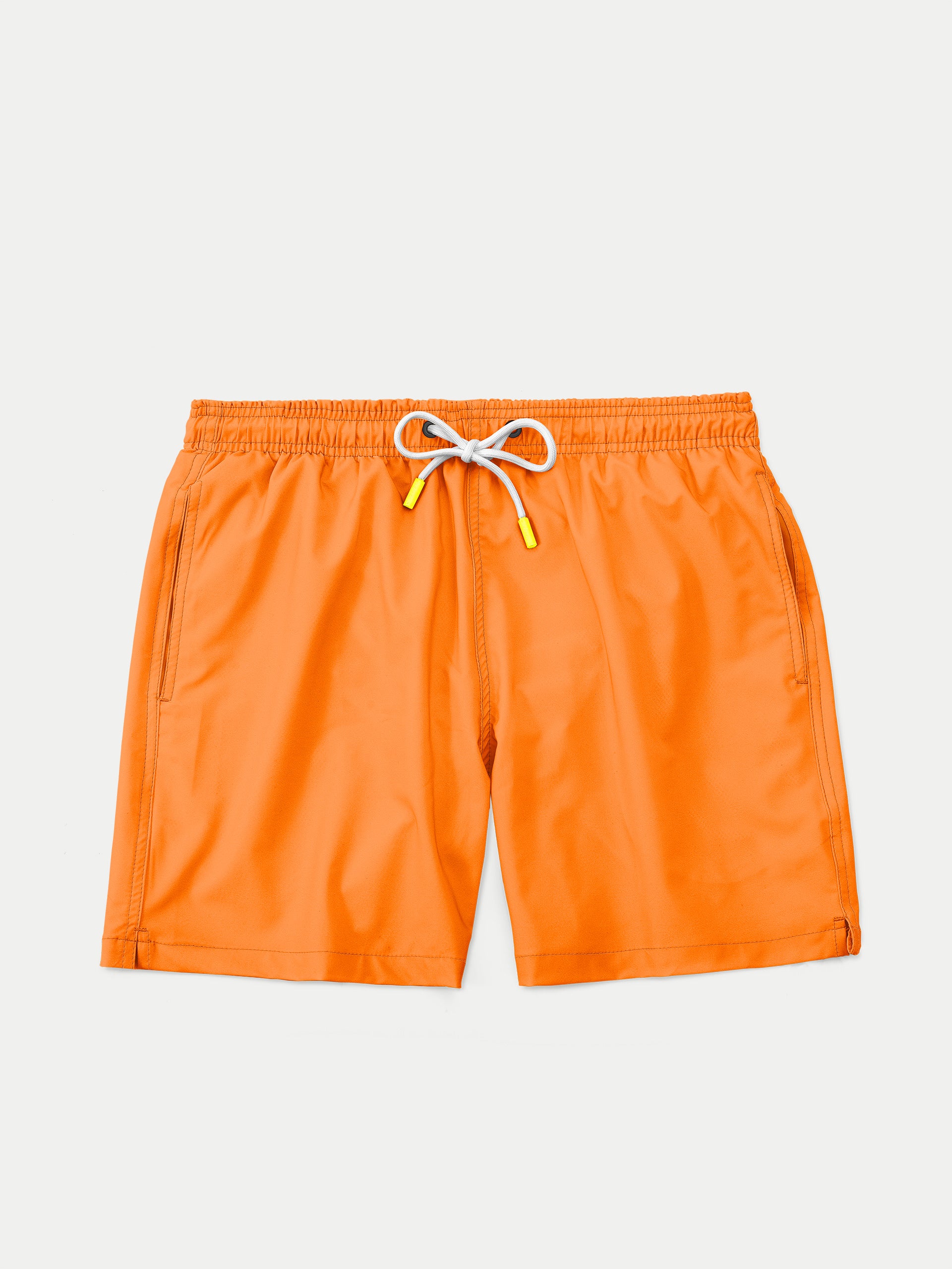 Traje de Baño Para Hombre Secado Rápido Bolsillos - Basic Naranja Neón - Basic Collection