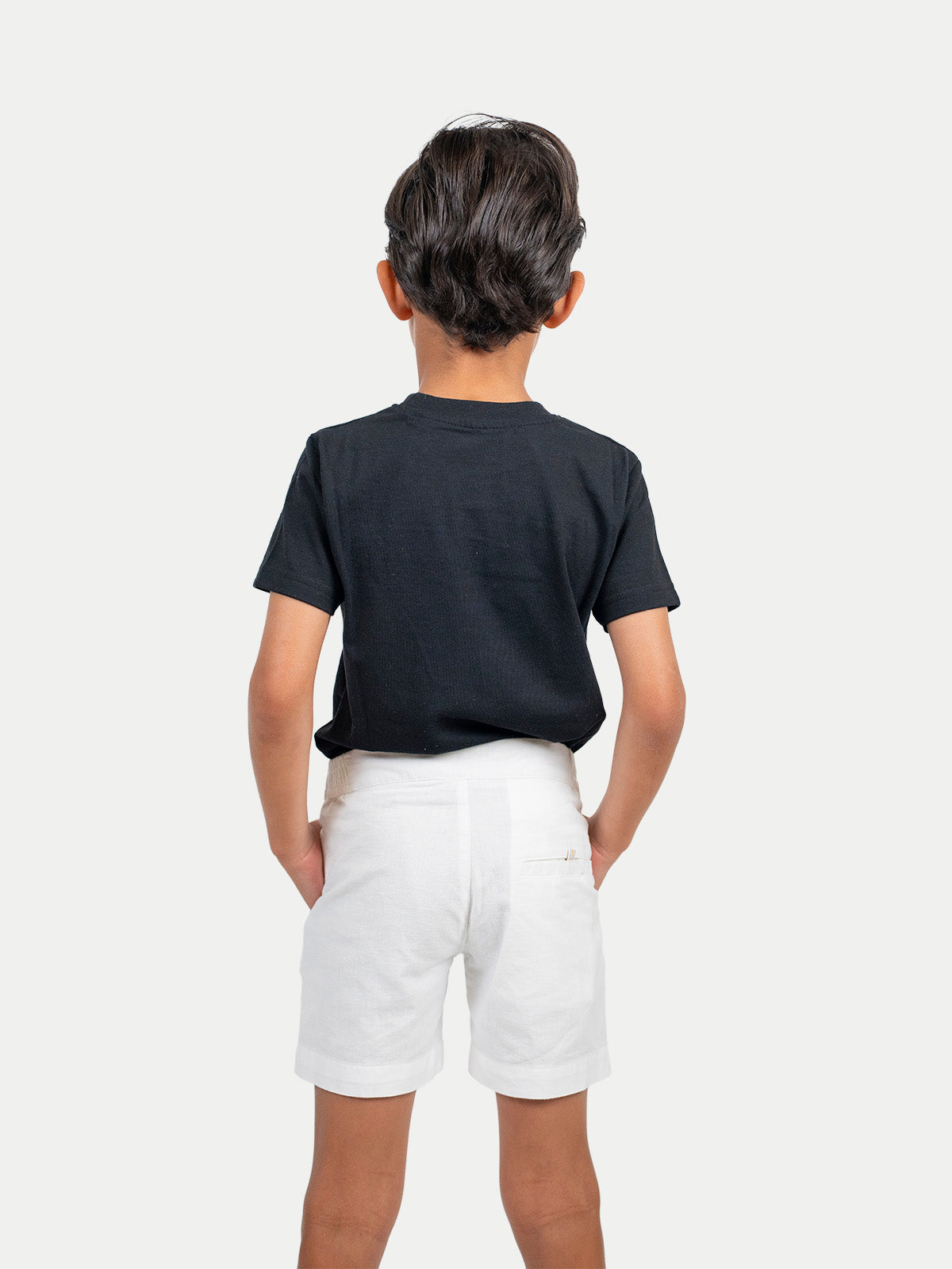 Bermuda Infantil - Bermuda de Lino Blanco