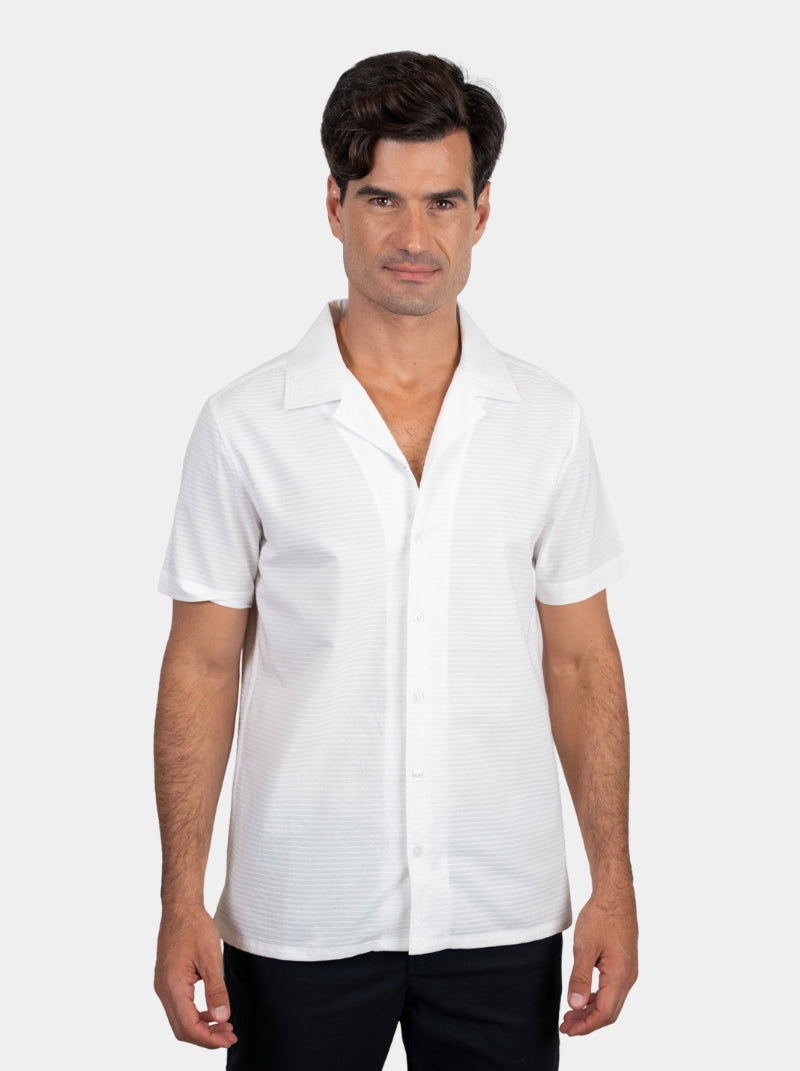 Camisa Hombre - Dominicana Shirt Blanco - Punto - 98 Coast Av. México