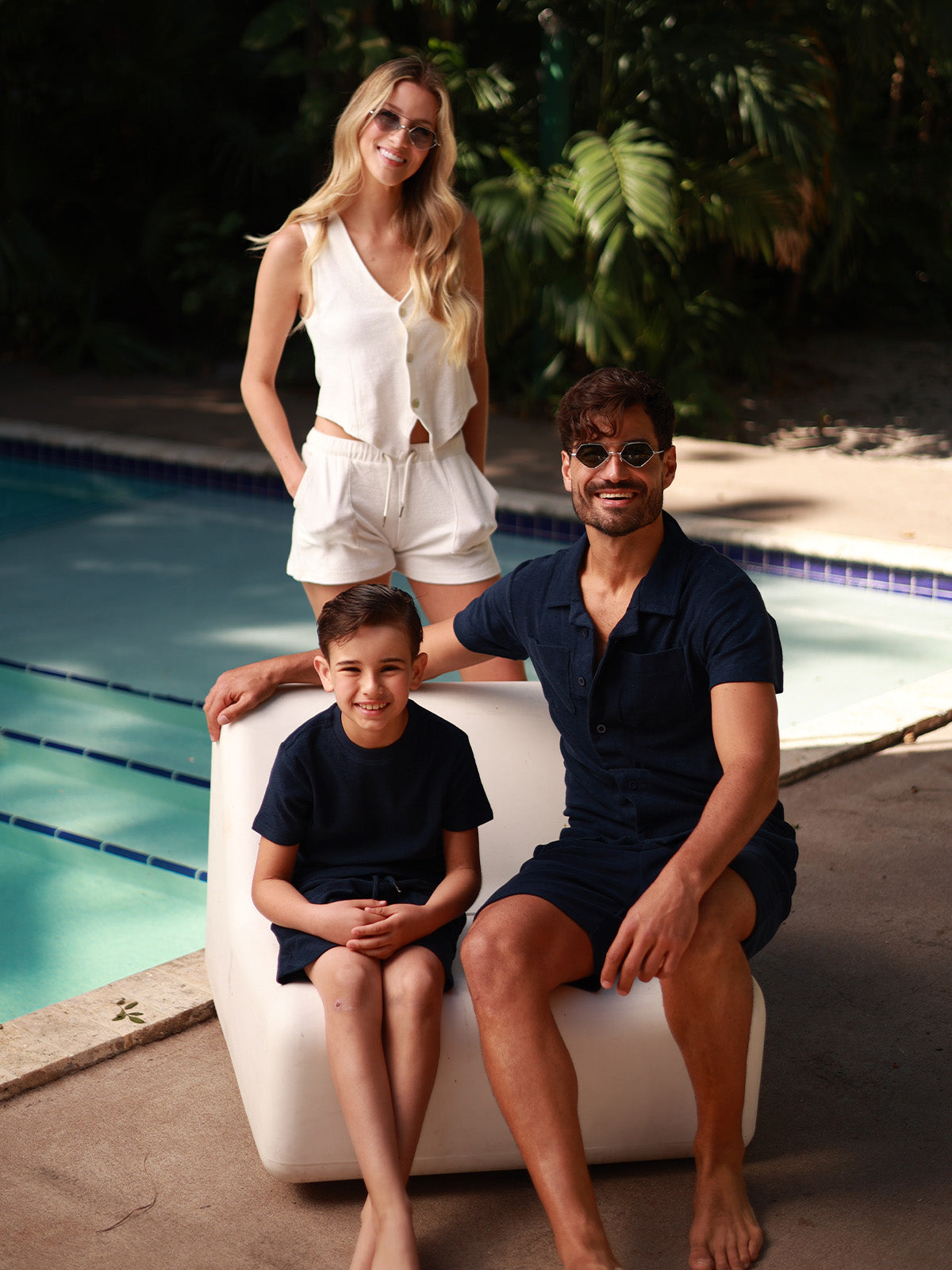 Towel Tshirt - Camisa de Toalla Azul Marino Para Hombre