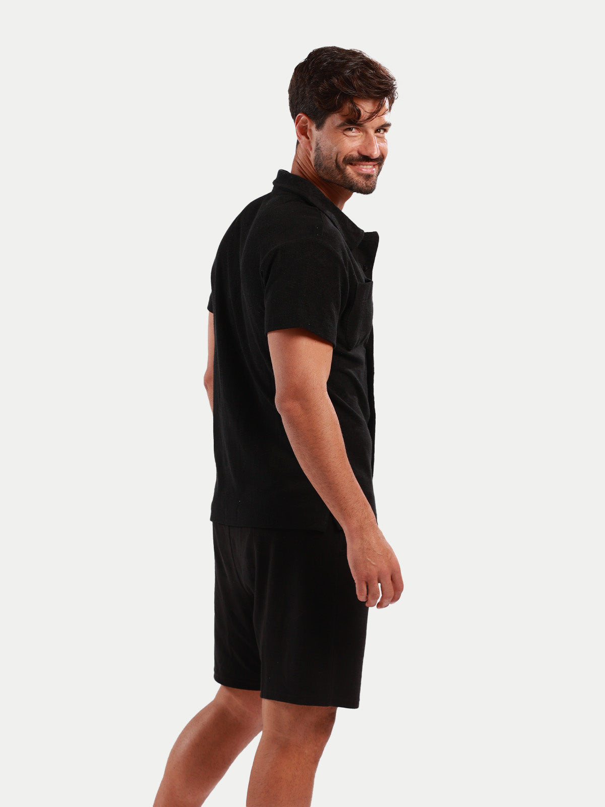 Towel Tshirt - Camisa de Toalla Negra Para Hombre