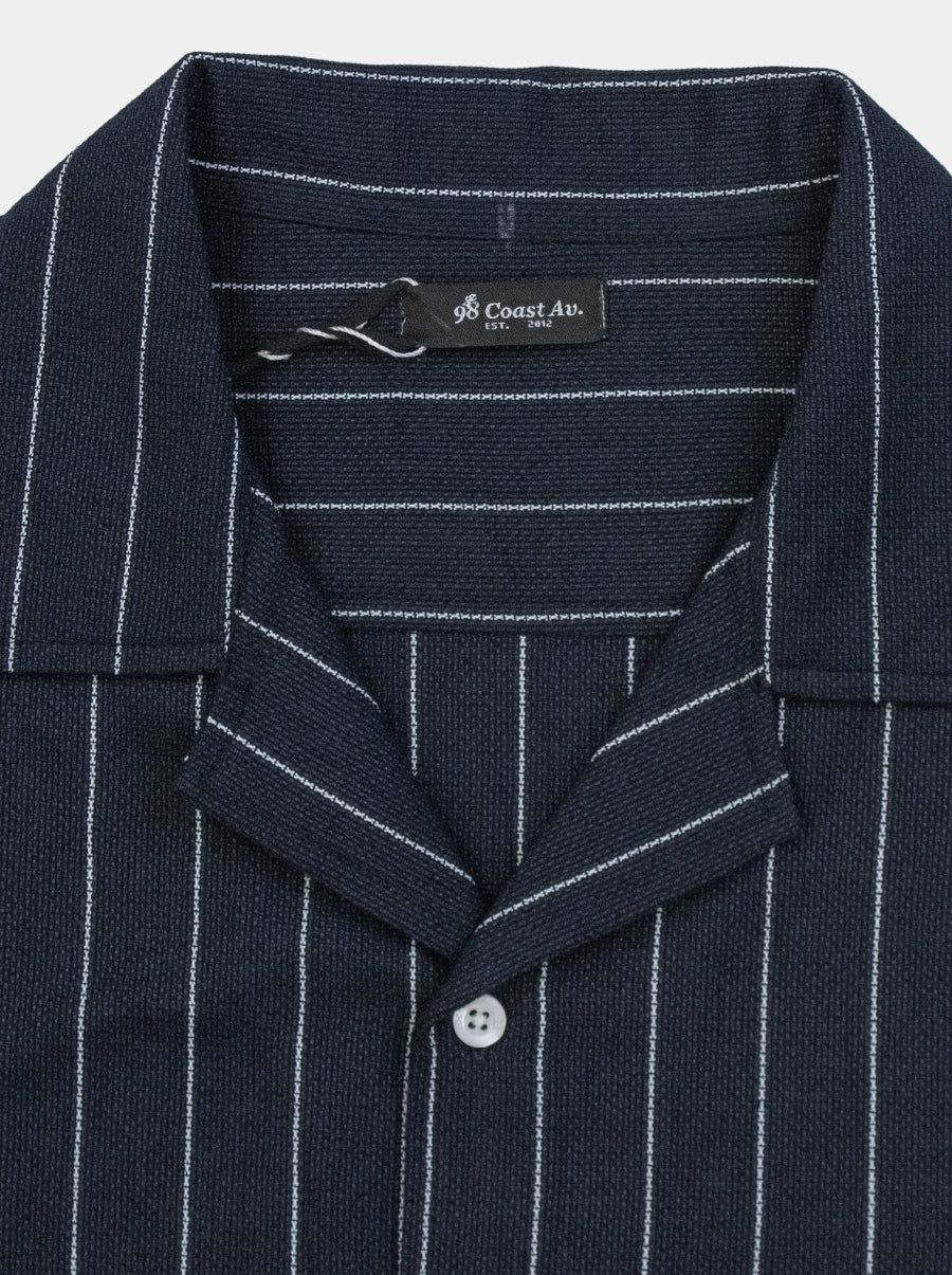 Camisa Hombre - Cuban Shirt Marino - Wild Coast - 98 Coast Av. México