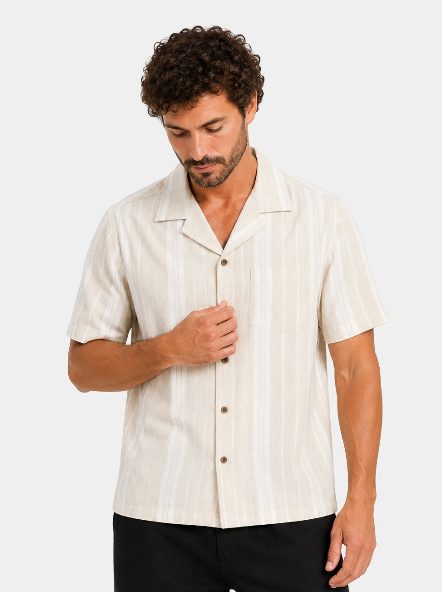 Camisa Hombre - Habana Shirt Beige - Wild Coast - 98 Coast Av. México