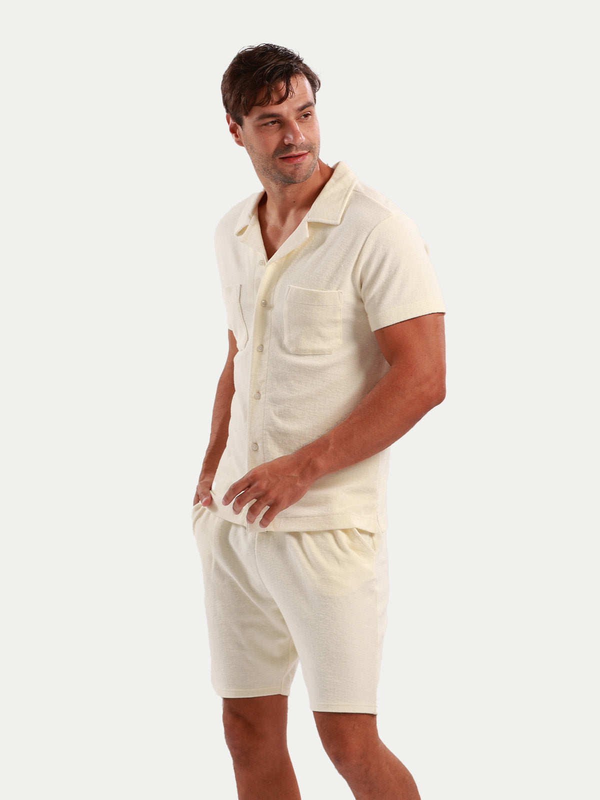 Towel Tshirt - Camisa de Toalla Blanca Para Hombre