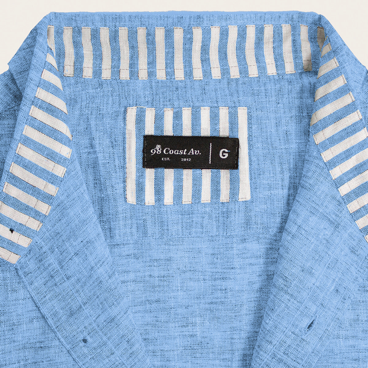 Camisas para hombre - Camisa de Lino Jaspe Azul