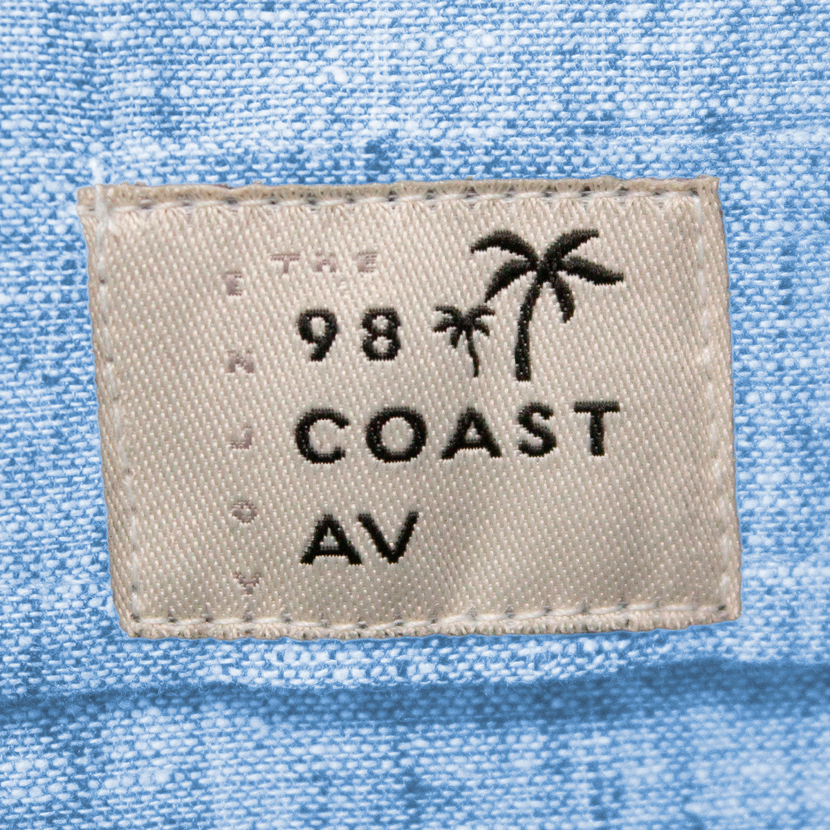 Camisas para hombre - Camisa de Lino Jaspe Azul