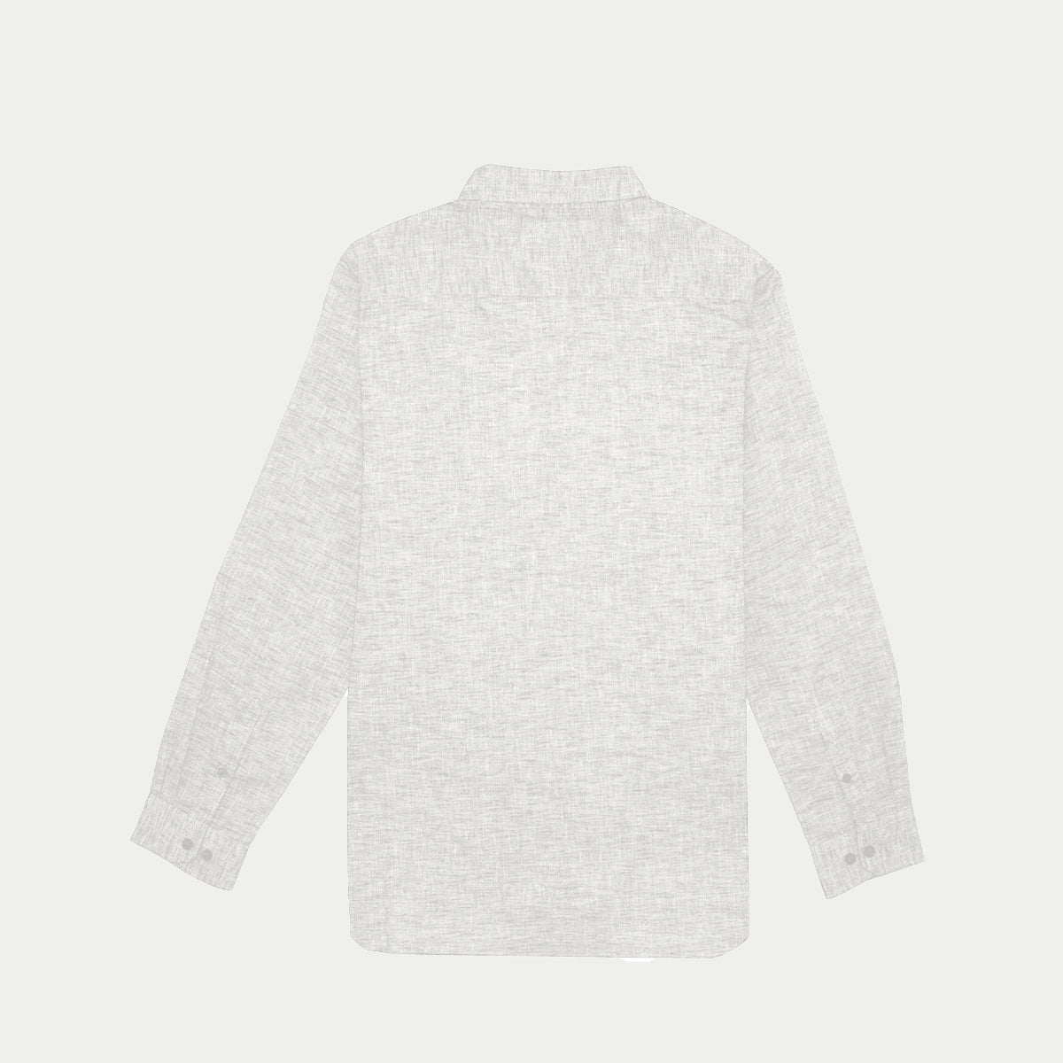 Camisas para hombre - Camisa de Lino Jaspe Blanco