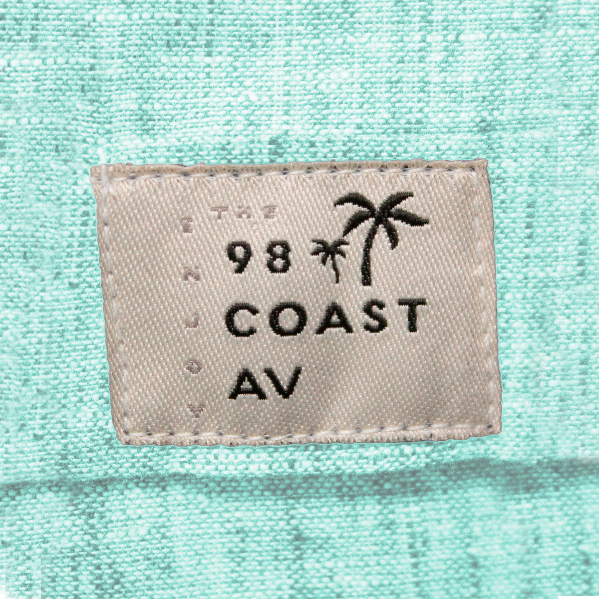 Camisas para hombre - Camisa de Lino Jaspe Menta