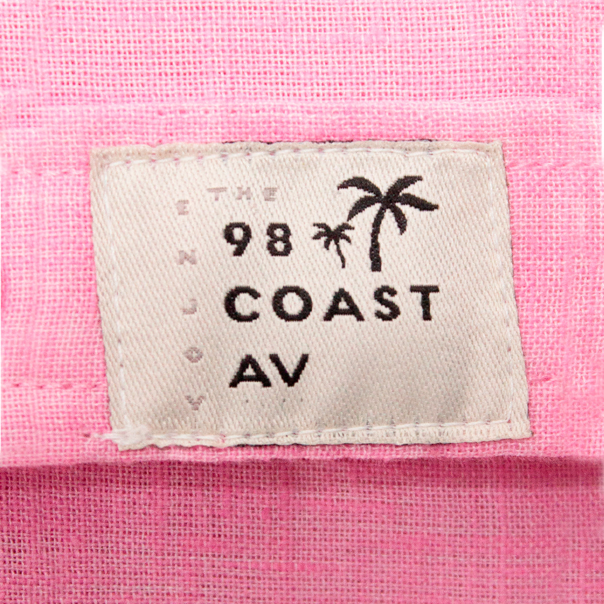 Camisas para hombre - Camisa de Lino Jaspe Rosa