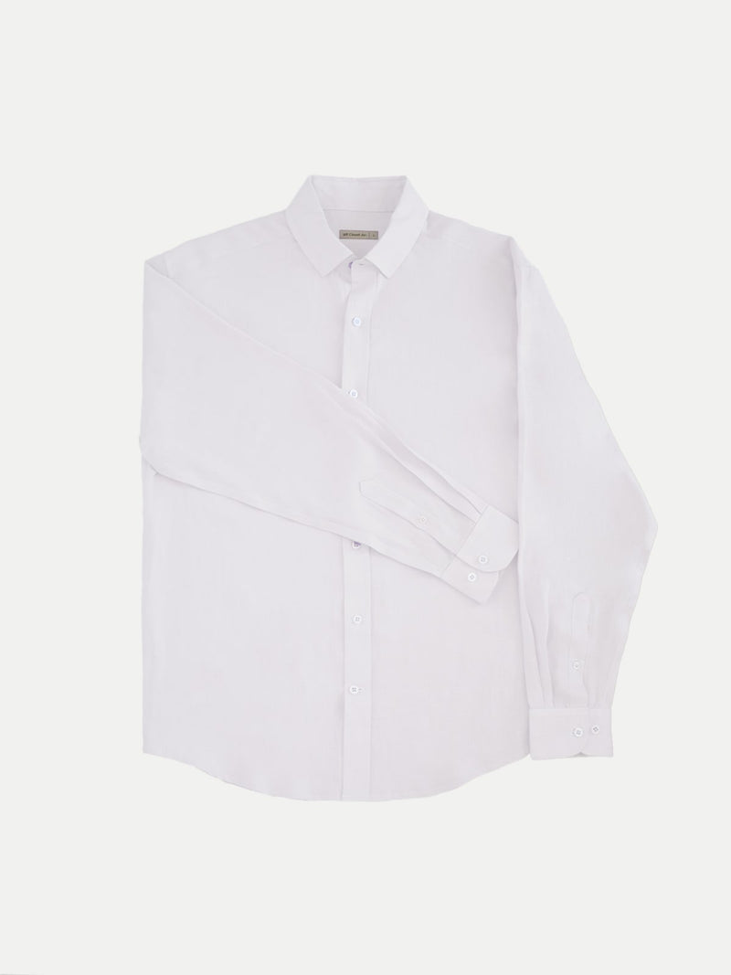 Camisa de Lino para Hombre - Manga Larga White - 100% Lino - 2022