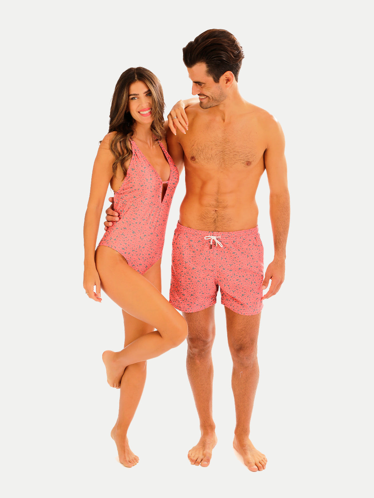 Traje de Baño Mujer Entero - Dahlia Peach  - Secado Rápido