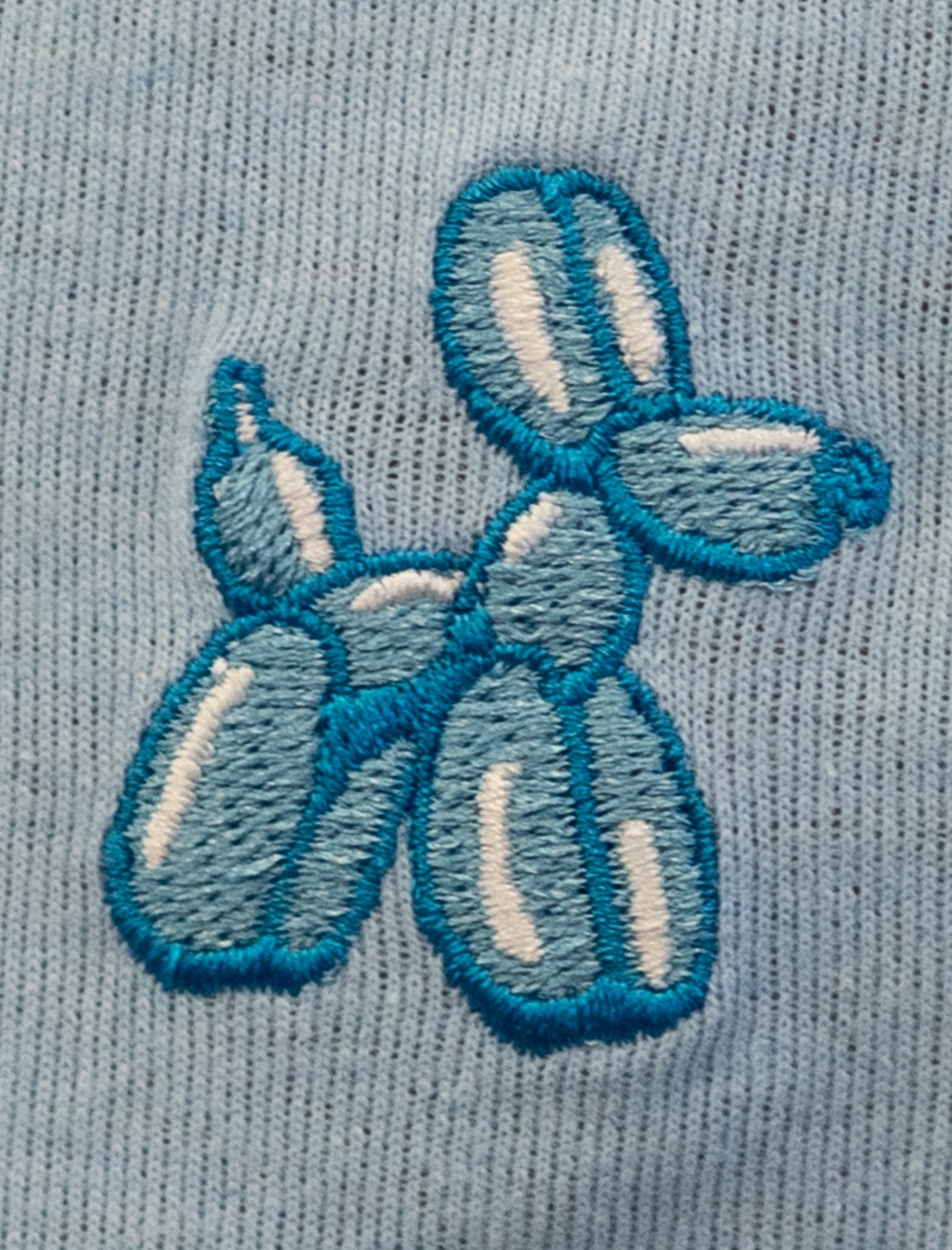 Detalle Diamond Finish Dog Balloon color azul