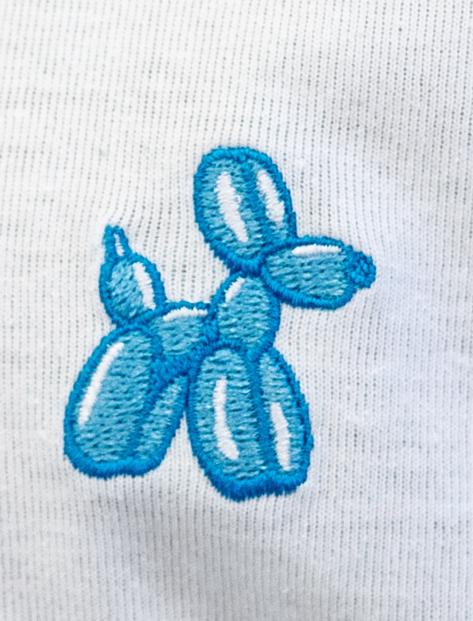 Playera de algodón para niño - Playera Dog Balloon Blanco - Diamond Finish