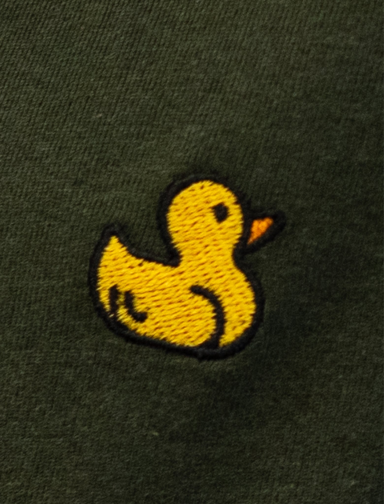 Detalle Diamond Finish Duck color olivo