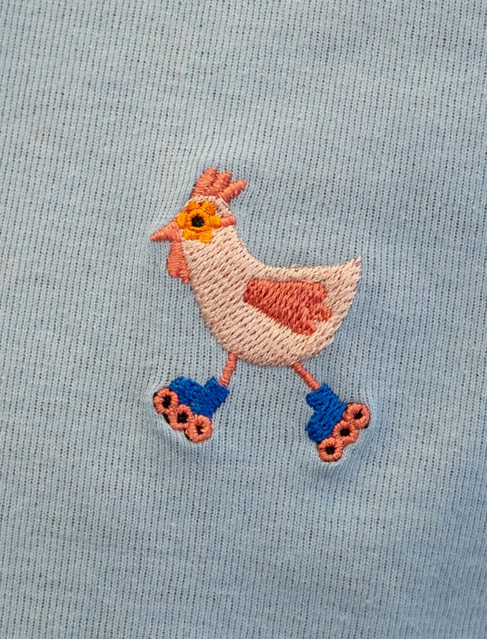 Detalle Diamond Finish Skating Hen color azul